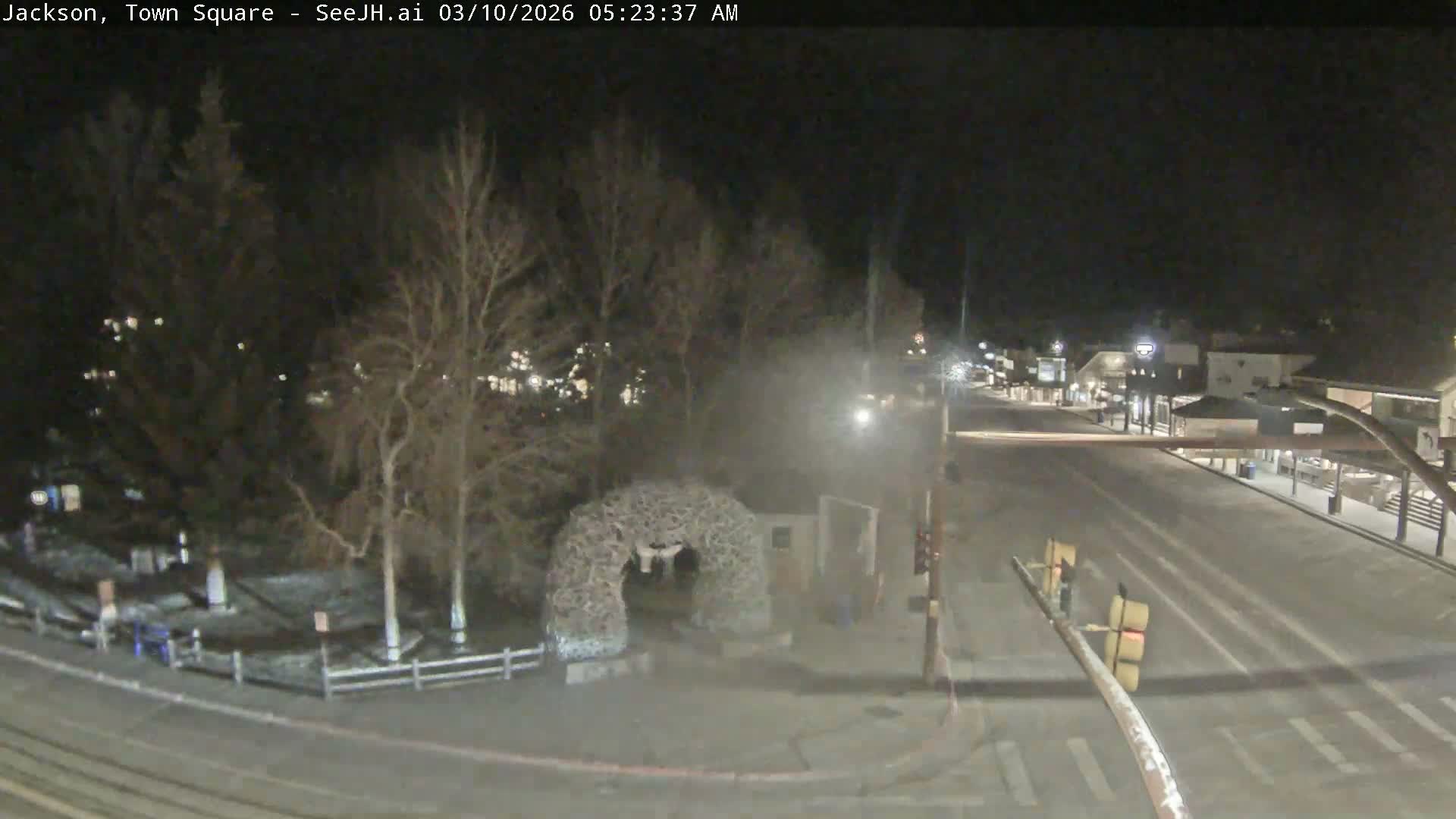 Jackson Hole, Jackson Town Junction Easy View Live Cam - Jackson, Teton, Wyoming, USA