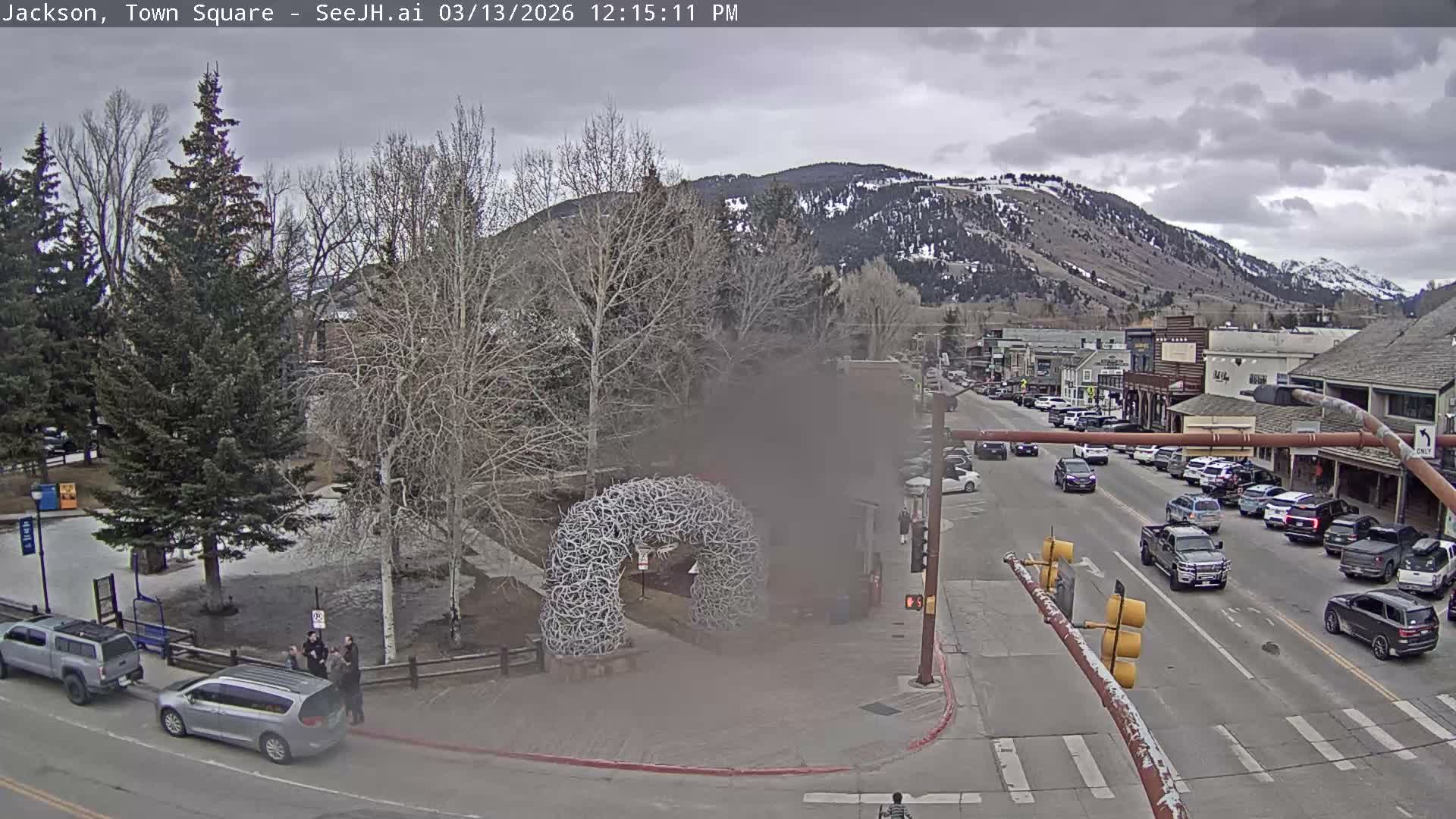 Jackson Hole, Jackson Town Junction Easy View Live Cam - Jackson, Teton, Wyoming, USA
