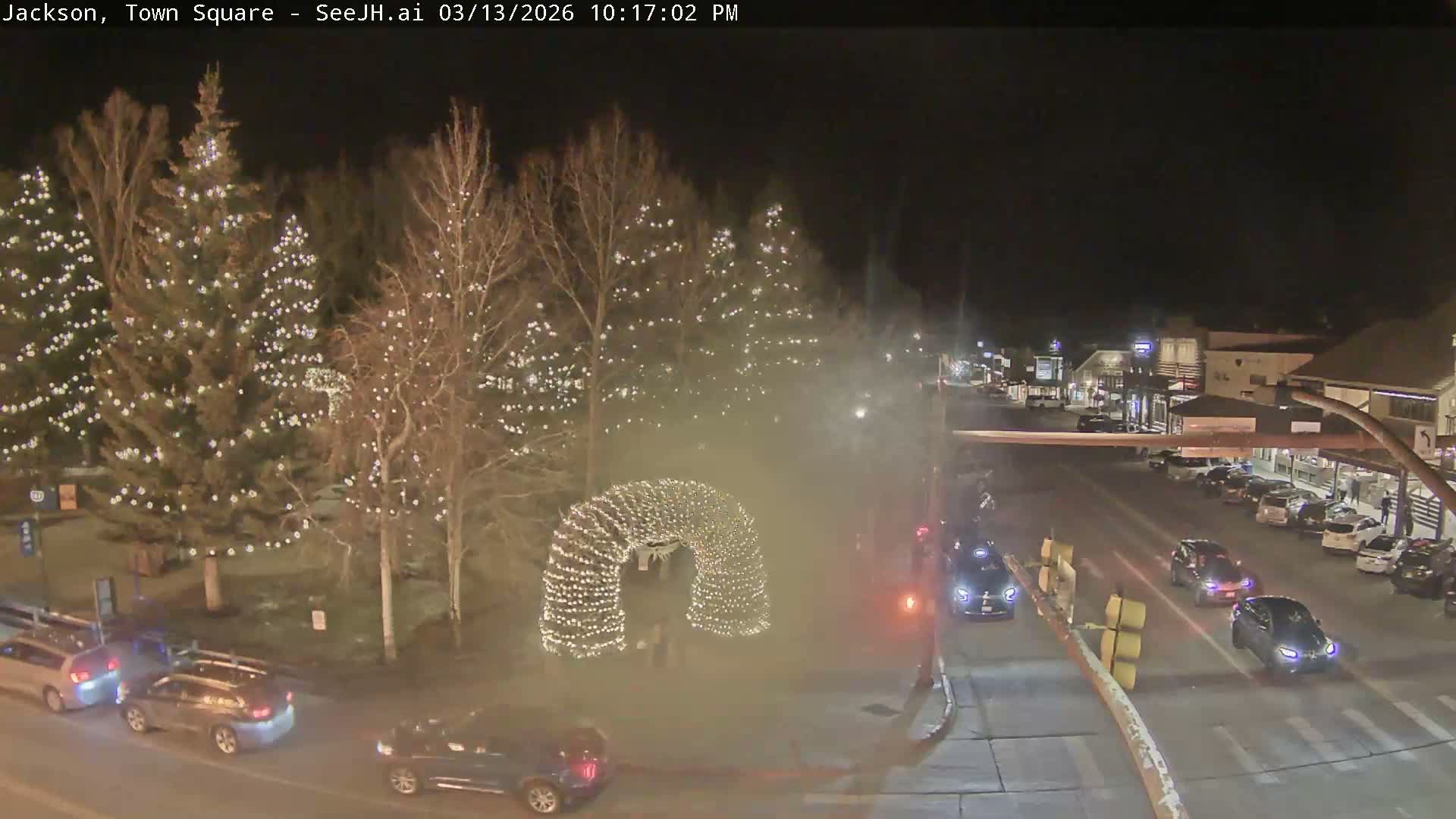 Jackson Hole, Jackson Town Junction Easy View Live Cam - Jackson, Teton, Wyoming, USA