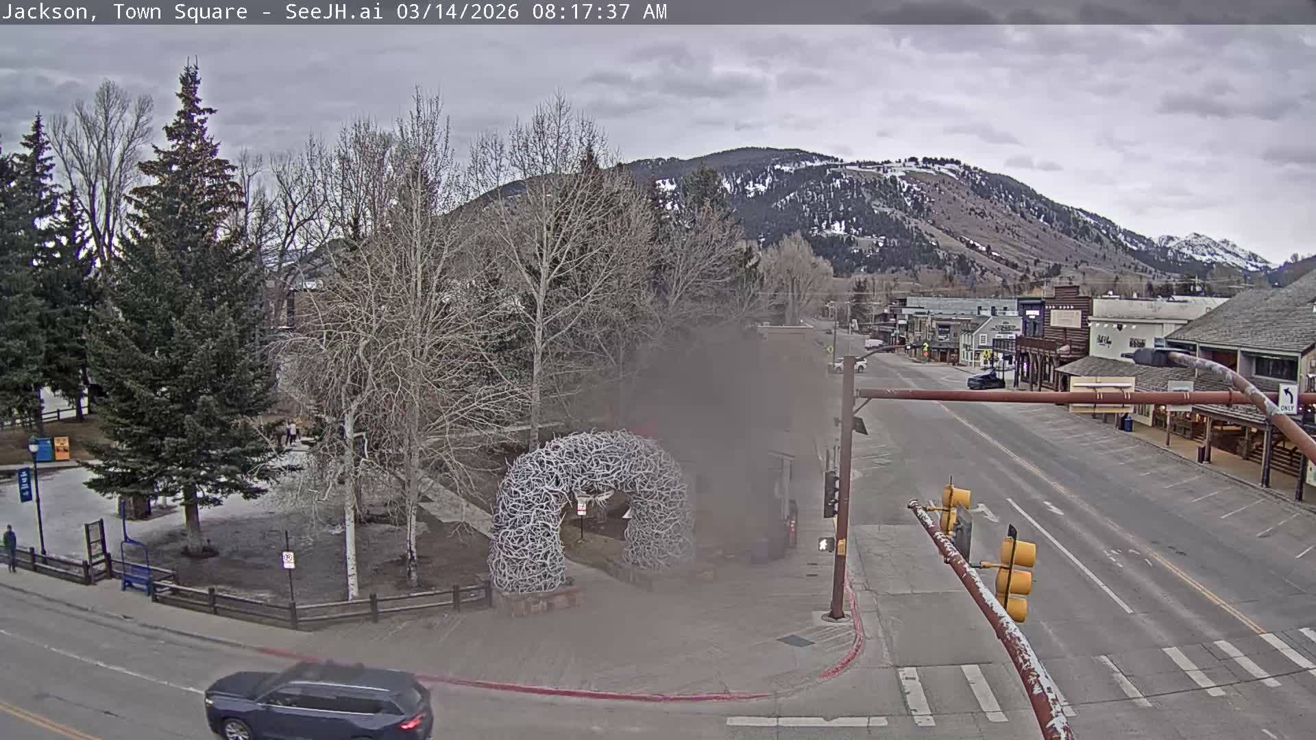 Jackson Hole, Jackson Town Junction Easy View Live Cam - Jackson, Teton, Wyoming, USA