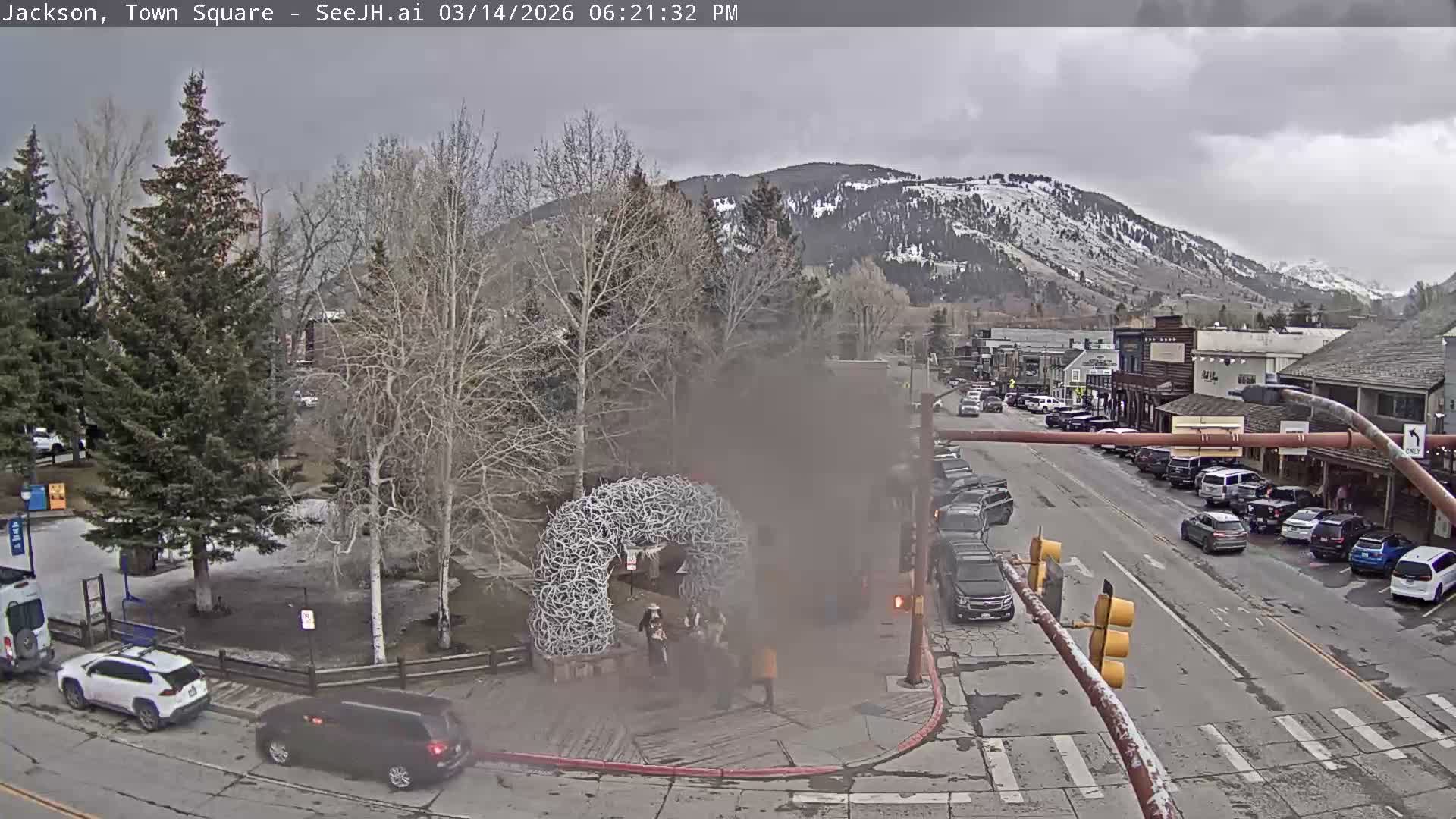 Jackson Hole, Jackson Town Junction Easy View Live Cam - Jackson, Teton, Wyoming, USA