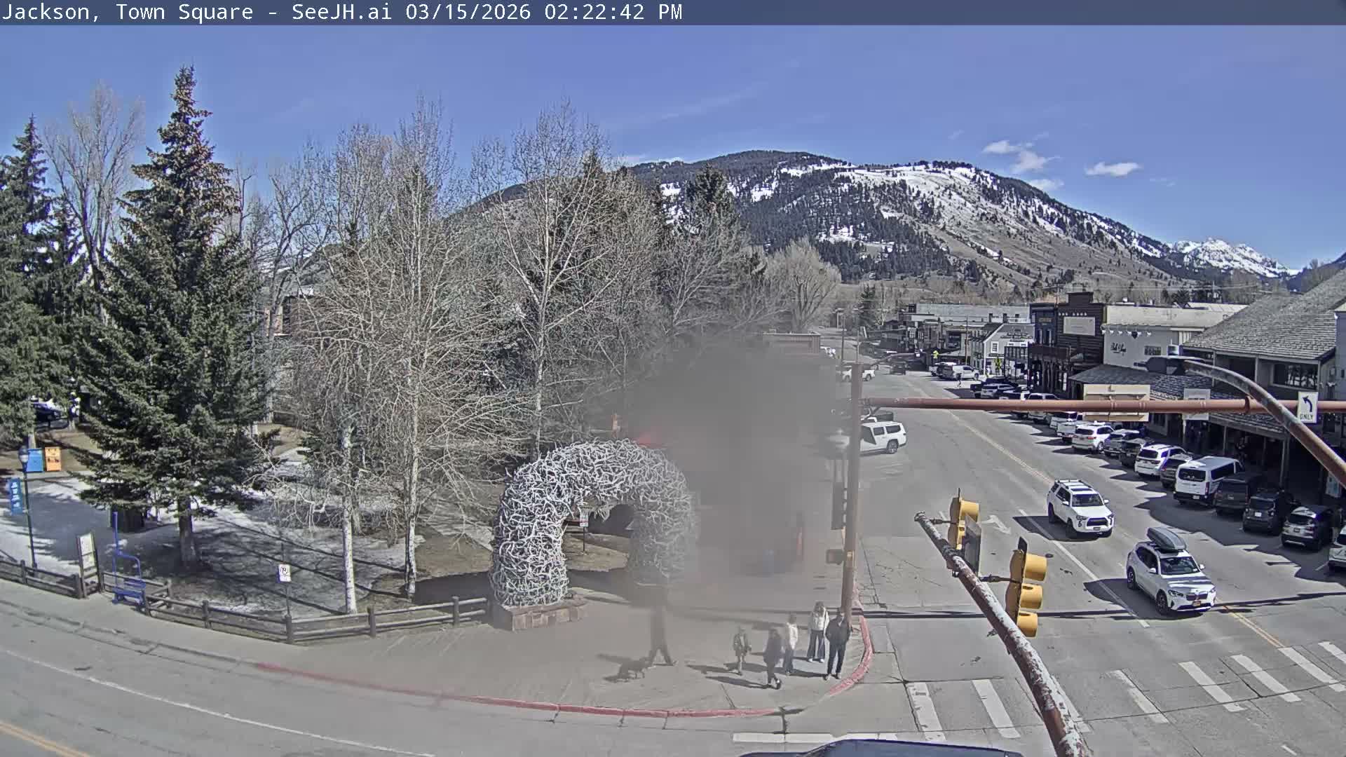 Jackson Hole, Jackson Town Junction Easy View Live Cam - Jackson, Teton, Wyoming, USA