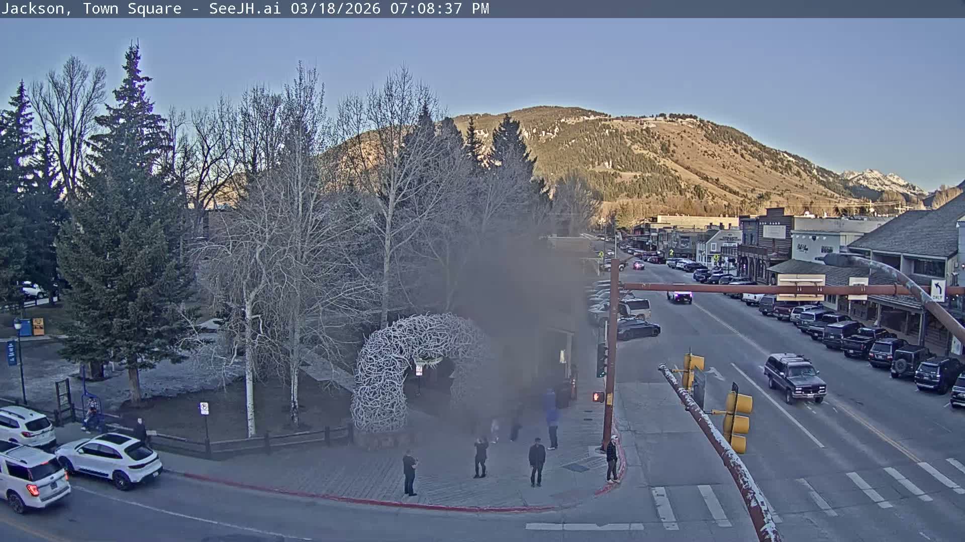 Jackson Hole, Jackson Town Junction Easy View Live Cam - Jackson, Teton, Wyoming, USA
