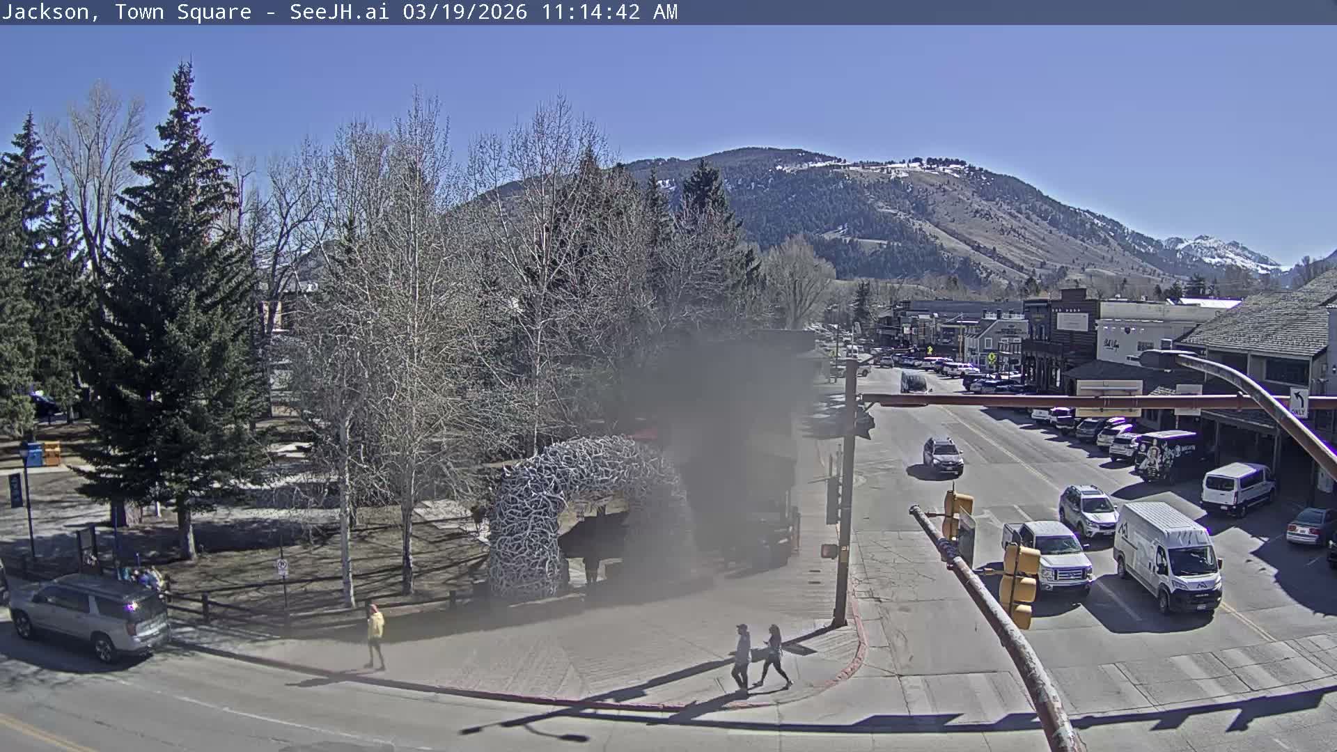 Jackson Hole, Jackson Town Junction Easy View Live Cam - Jackson, Teton, Wyoming, USA