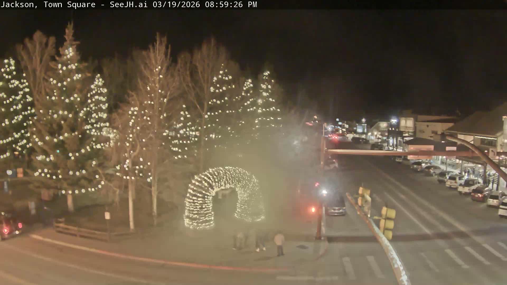 Jackson Hole, Jackson Town Junction Easy View Live Cam - Jackson, Teton, Wyoming, USA