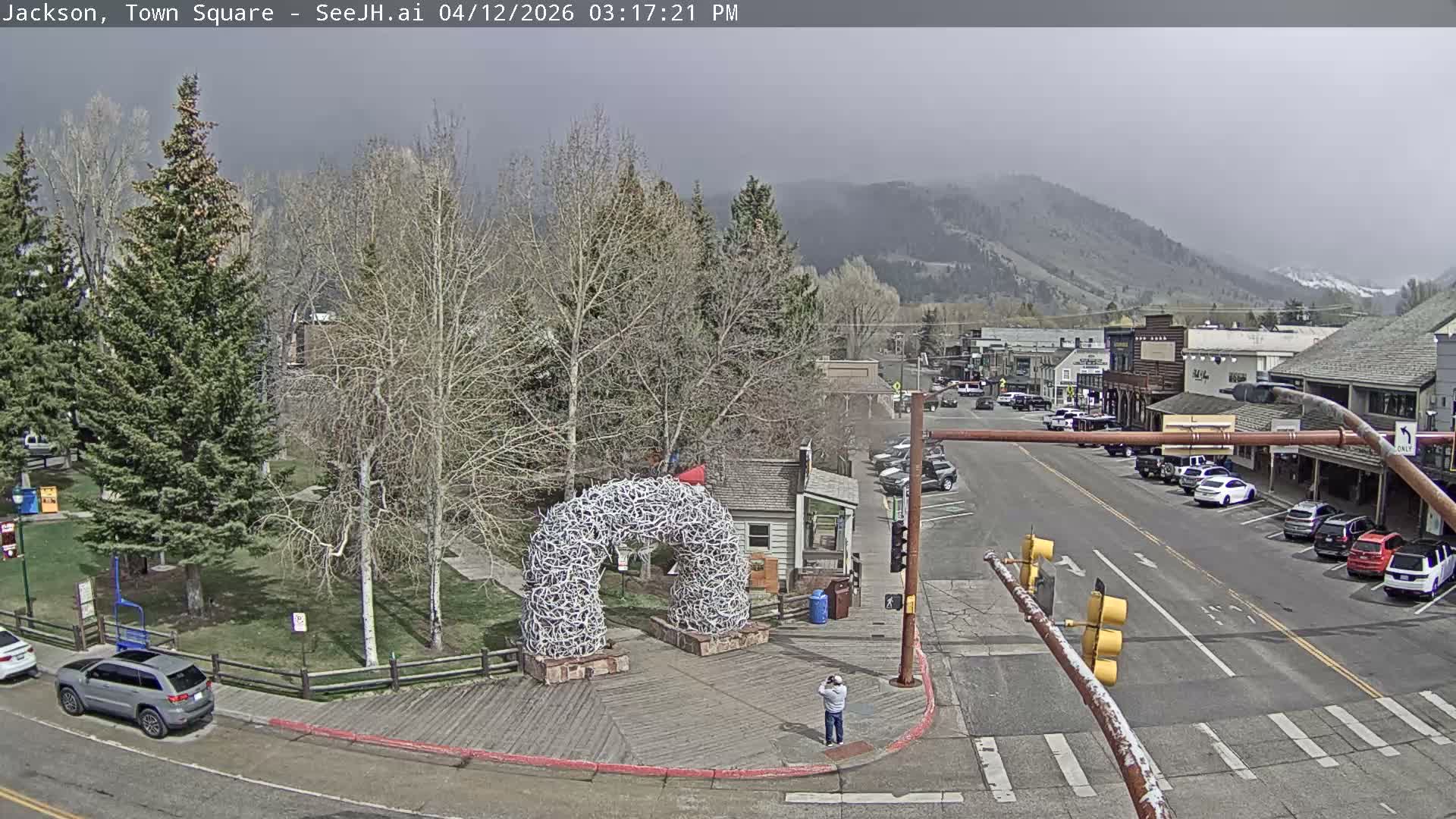 Jackson Hole, Jackson Town Junction Easy View Live Cam - Jackson, Teton, Wyoming, USA