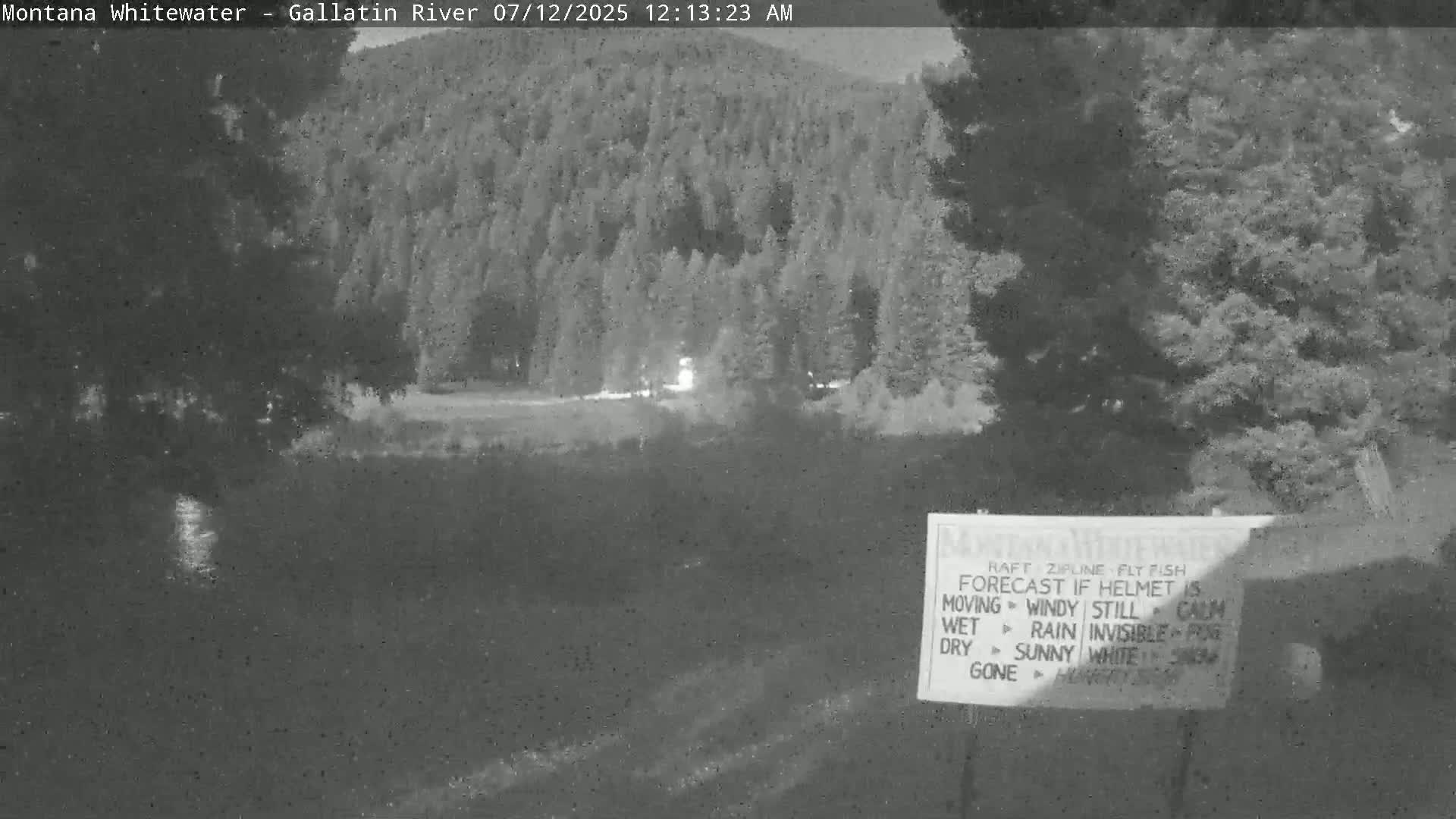 Montana Whitewater Rafting & Zipline in Gallatin River Live Cam - Gallatin Gateaway, Gallatin, Montana, USA