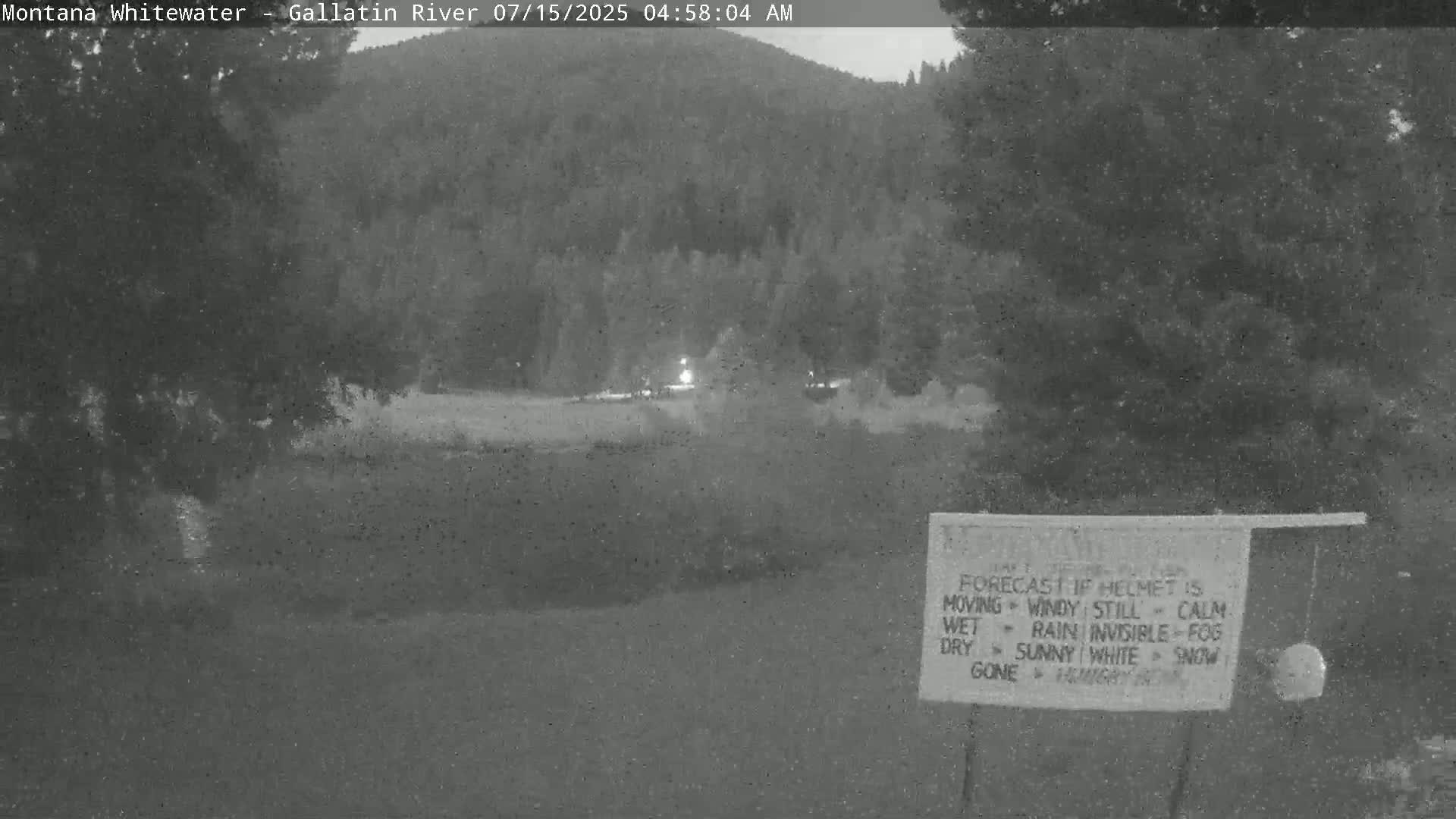 Montana Whitewater Rafting & Zipline in Gallatin River Live Cam - Gallatin Gateaway, Gallatin, Montana, USA