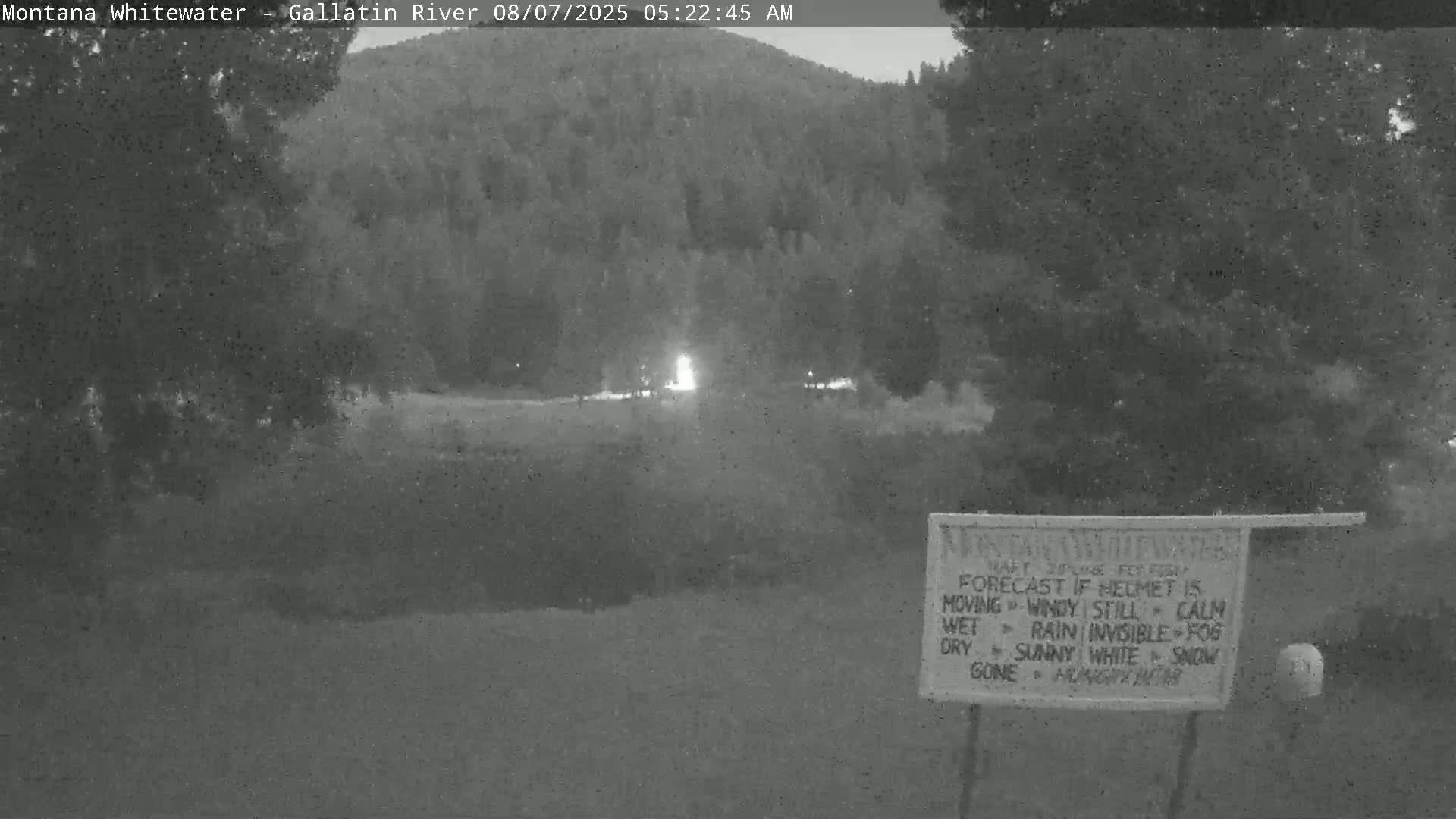 Montana Whitewater Rafting & Zipline in Gallatin River Live Cam - Gallatin Gateaway, Gallatin, Montana, USA