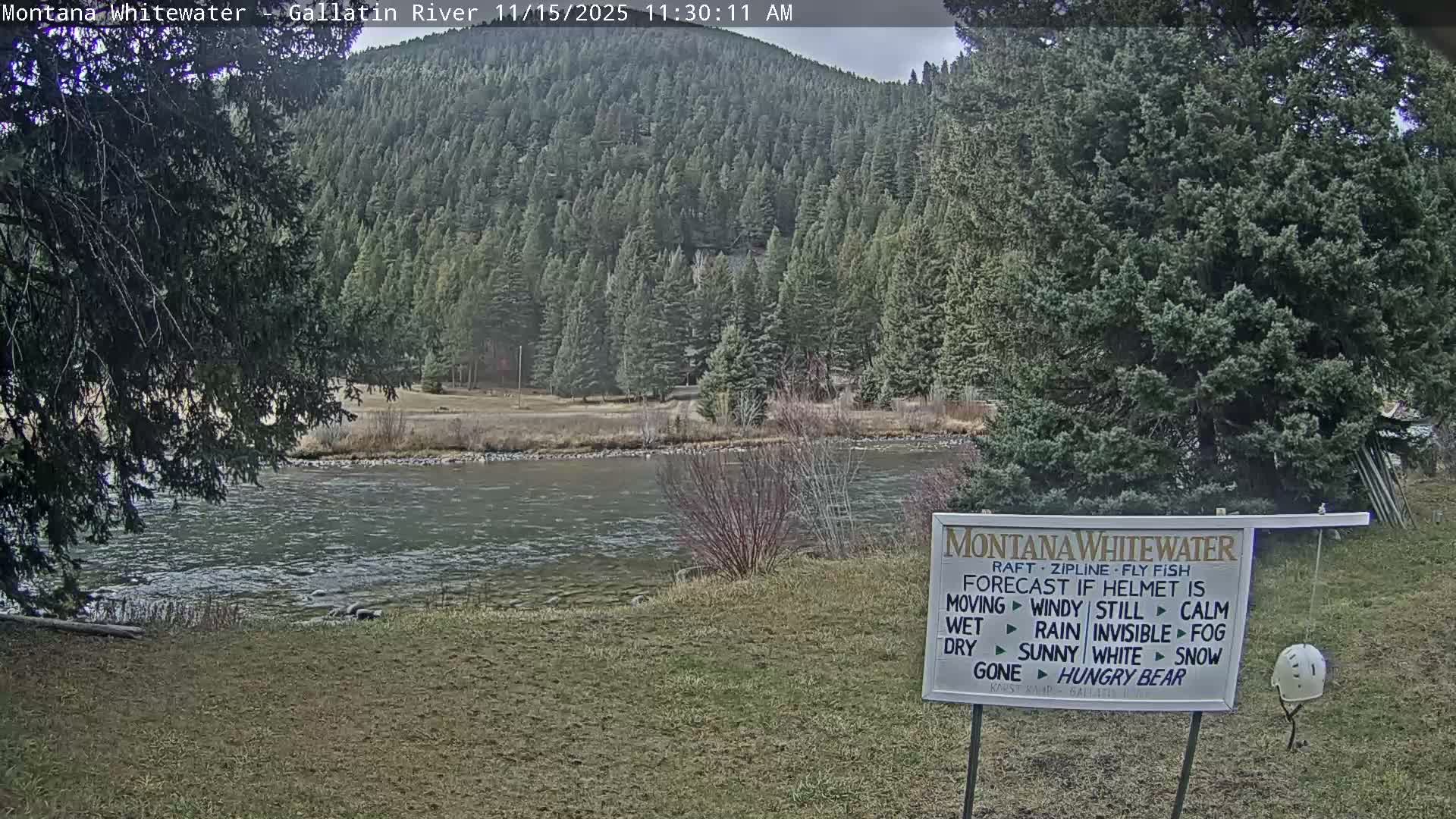 Montana Whitewater Rafting & Zipline in Gallatin River Live Cam - Gallatin Gateaway, Gallatin, Montana, USA