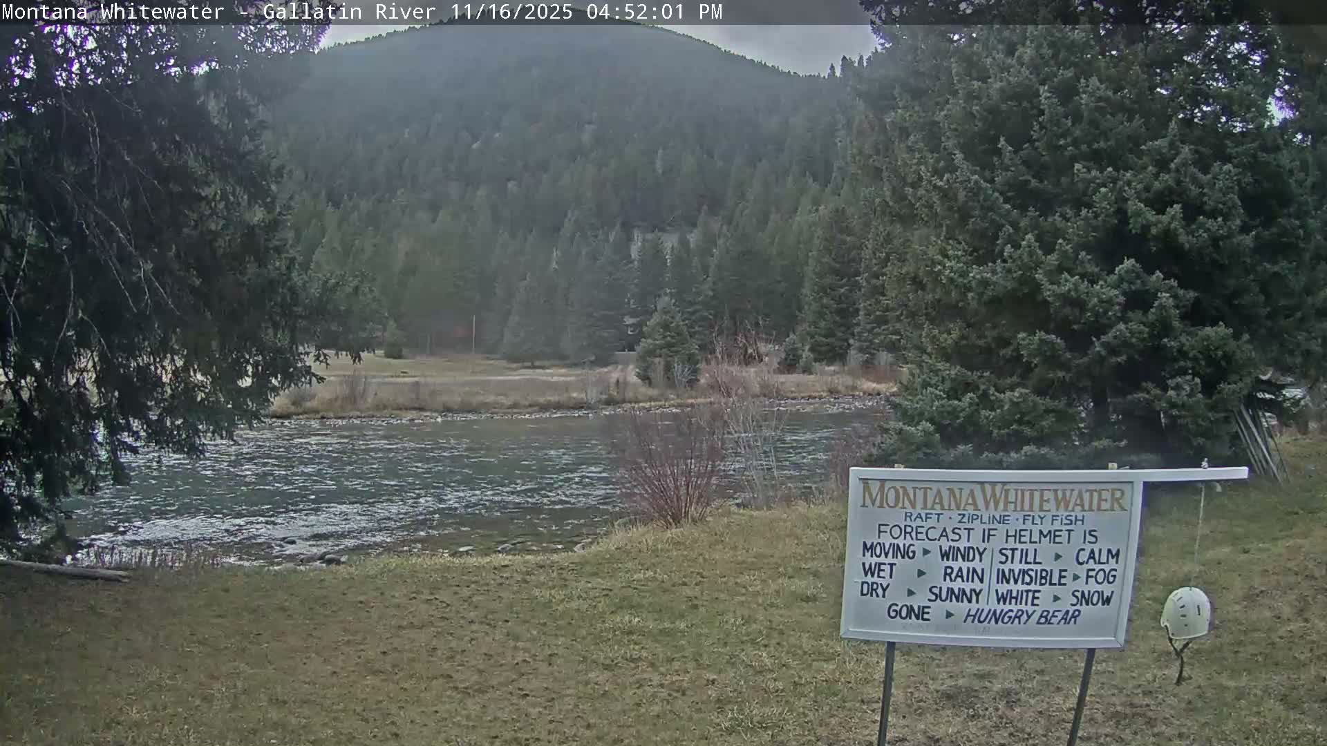 Montana Whitewater Rafting & Zipline in Gallatin River Live Cam - Gallatin Gateaway, Gallatin, Montana, USA