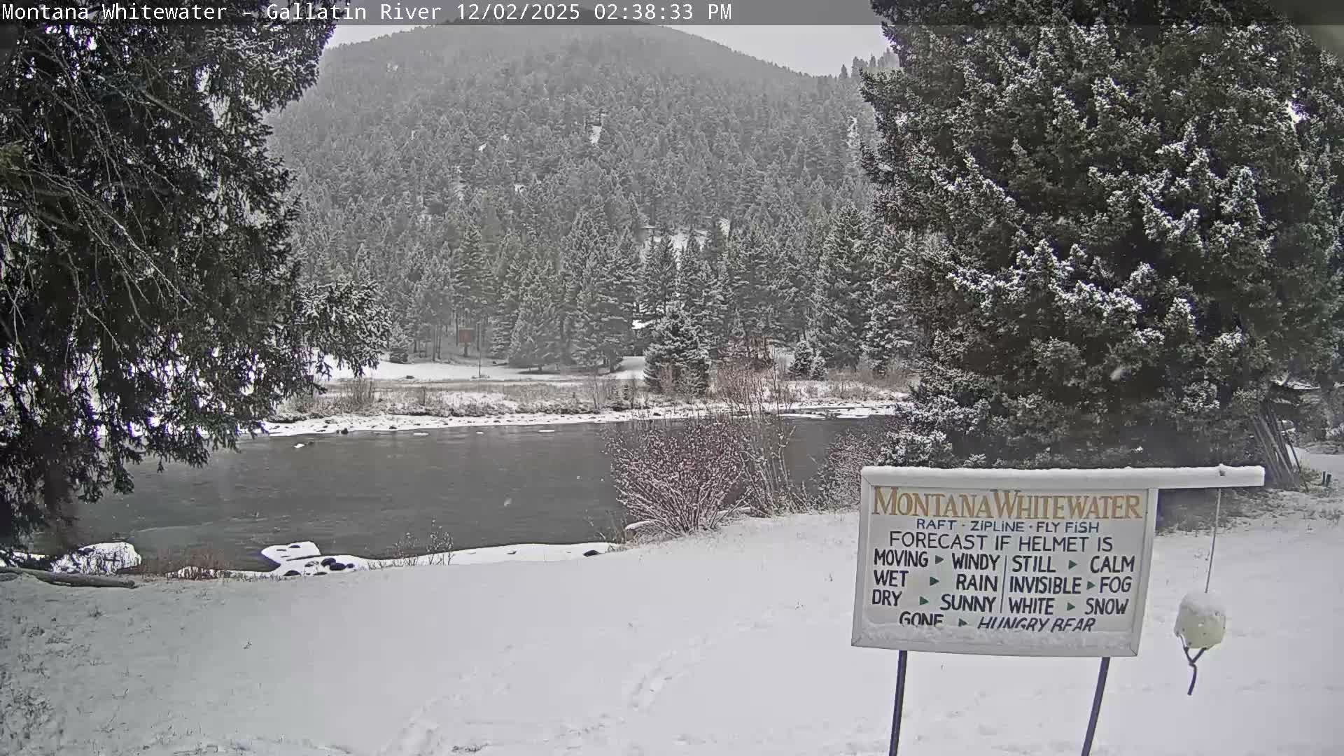 Montana Whitewater Rafting & Zipline in Gallatin River Live Cam - Gallatin Gateaway, Gallatin, Montana, USA