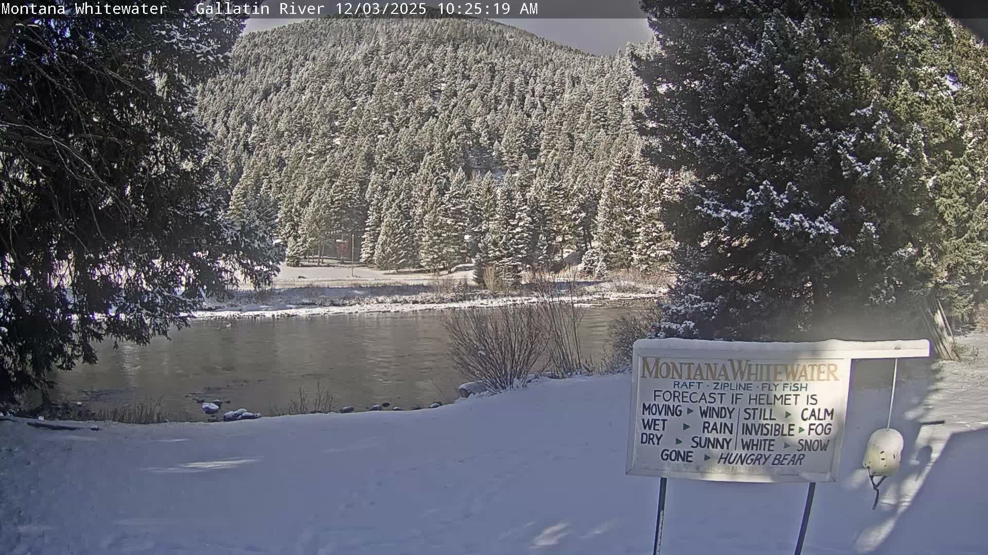 Montana Whitewater Rafting & Zipline in Gallatin River Live Cam - Gallatin Gateaway, Gallatin, Montana, USA