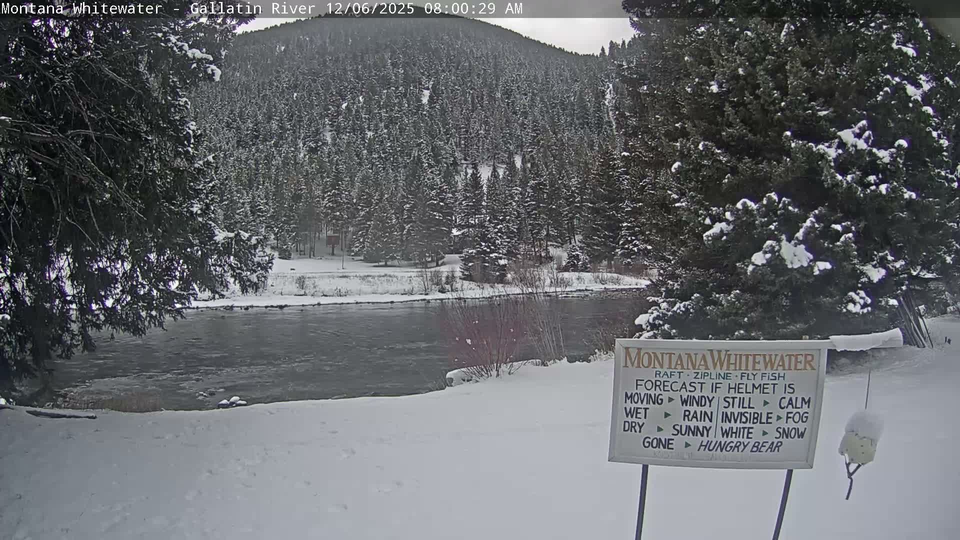 Montana Whitewater Rafting & Zipline in Gallatin River Live Cam - Gallatin Gateaway, Gallatin, Montana, USA