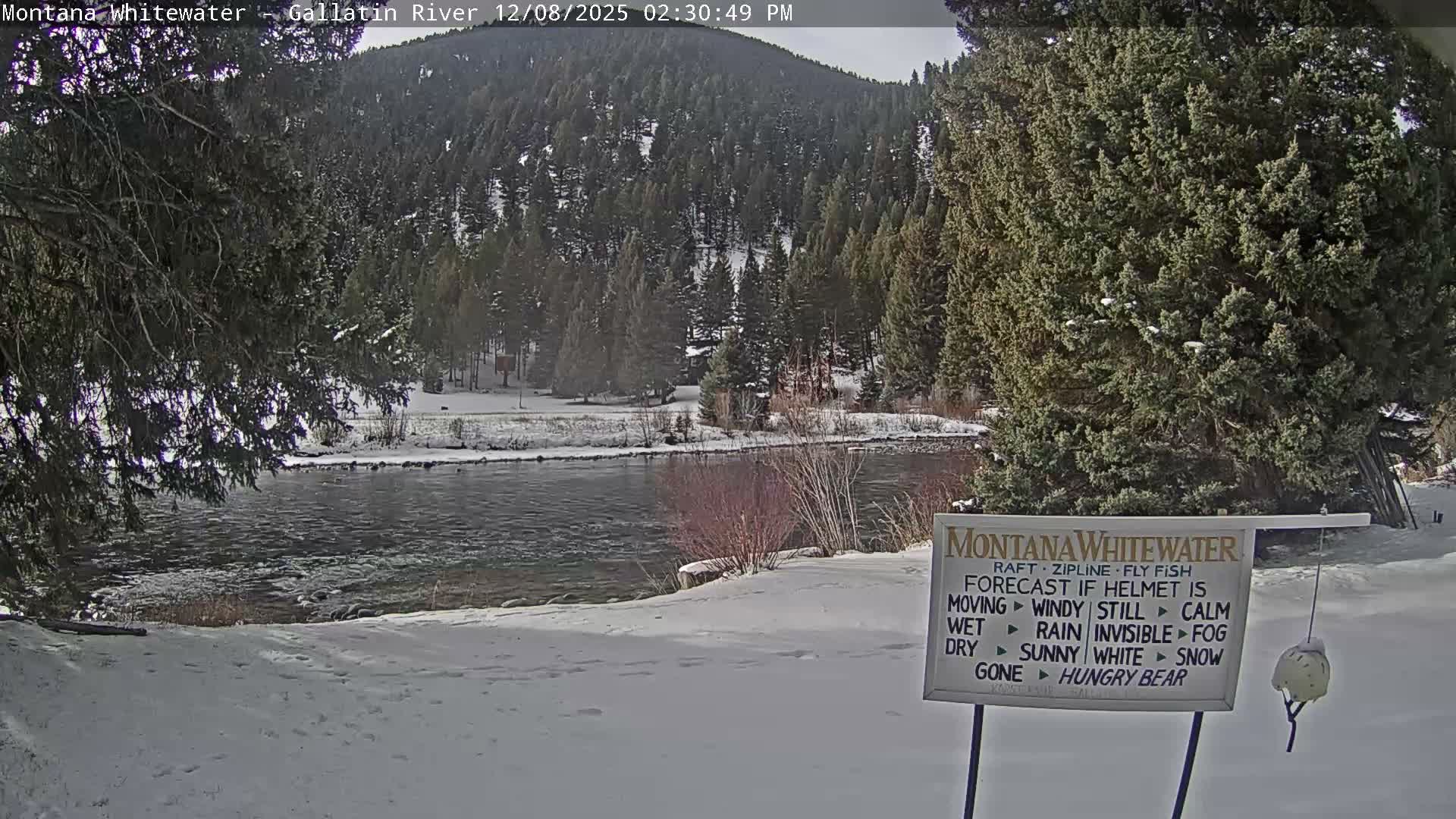 Montana Whitewater Rafting & Zipline in Gallatin River Live Cam - Gallatin Gateaway, Gallatin, Montana, USA