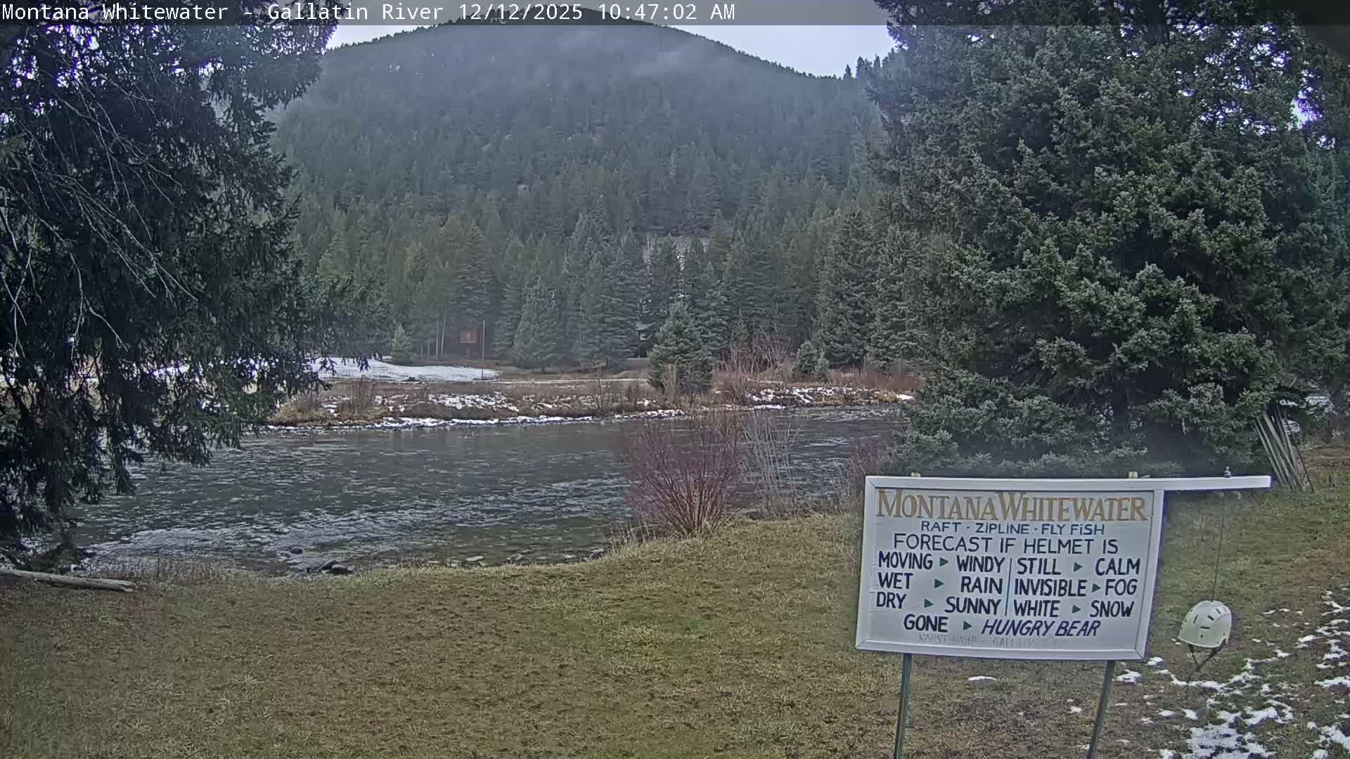 Montana Whitewater Rafting & Zipline in Gallatin River Live Cam - Gallatin Gateaway, Gallatin, Montana, USA