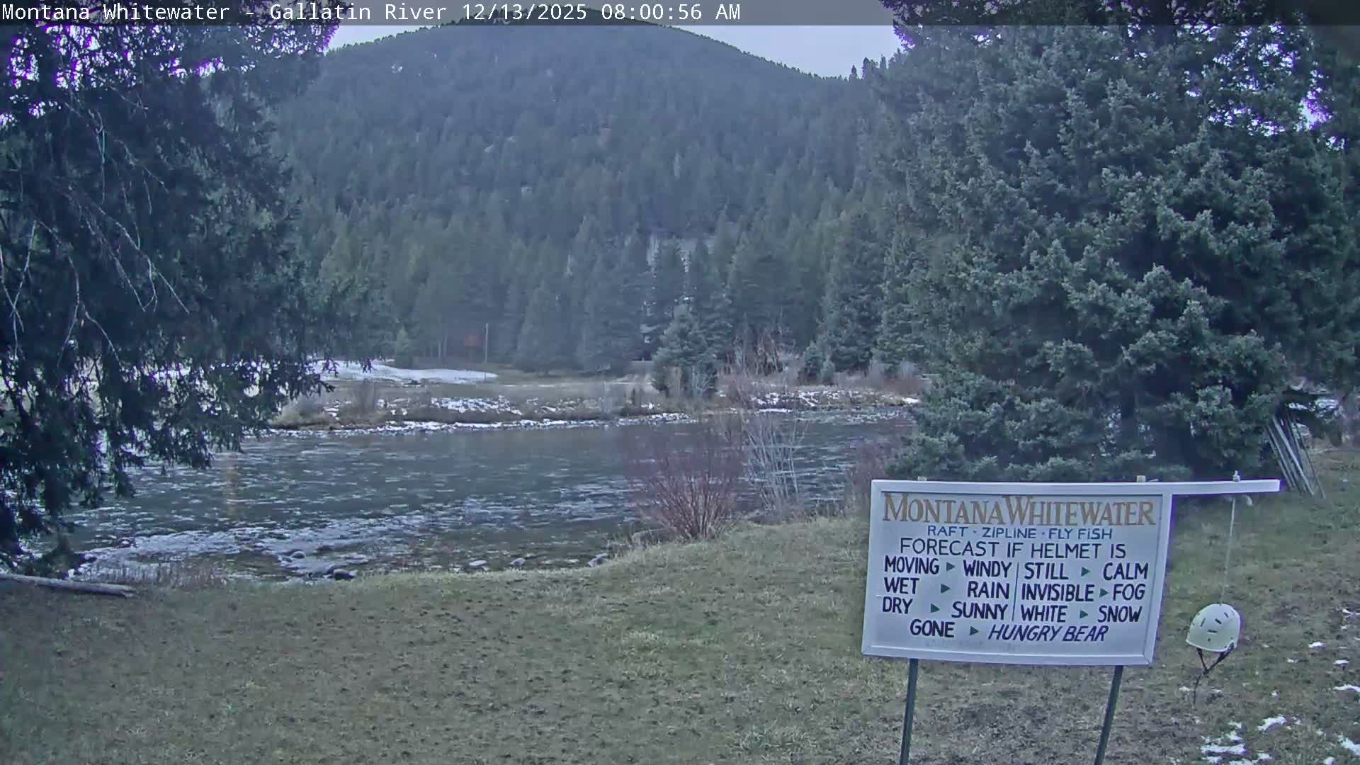 Montana Whitewater Rafting & Zipline in Gallatin River Live Cam - Gallatin Gateaway, Gallatin, Montana, USA