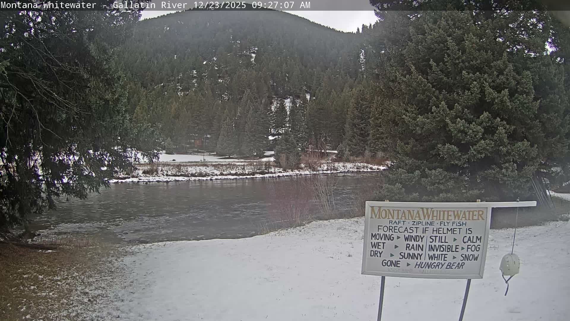 Montana Whitewater Rafting & Zipline in Gallatin River Live Cam - Gallatin Gateaway, Gallatin, Montana, USA