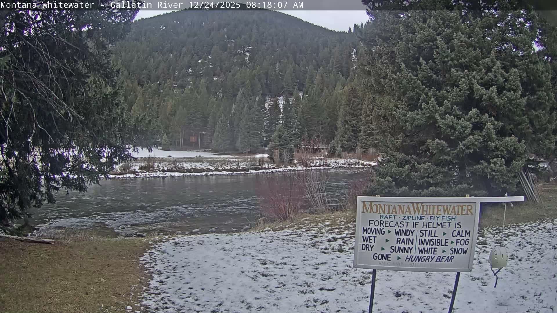 Montana Whitewater Rafting & Zipline in Gallatin River Live Cam - Gallatin Gateaway, Gallatin, Montana, USA