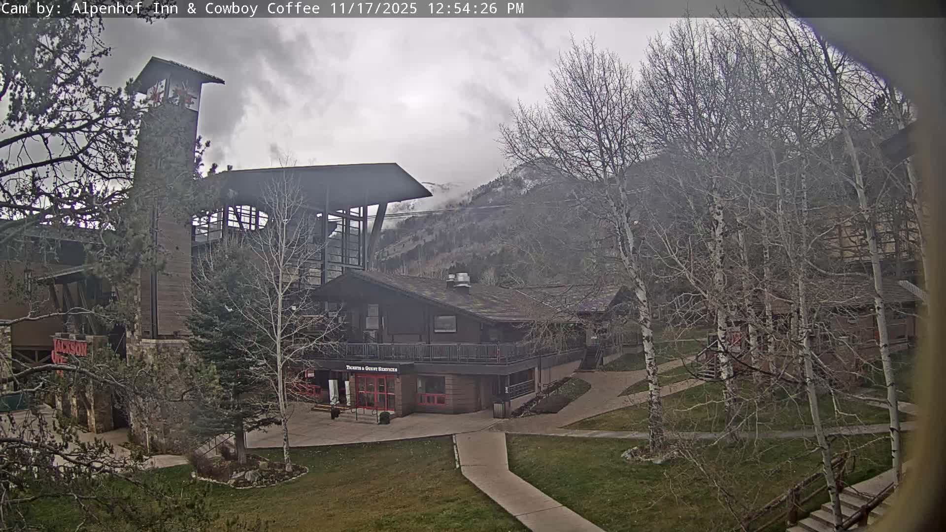  Jackson Hole Mountains &  Teton Ski Village  Live Cam - Teton Village, Teton, Wyoming, USA