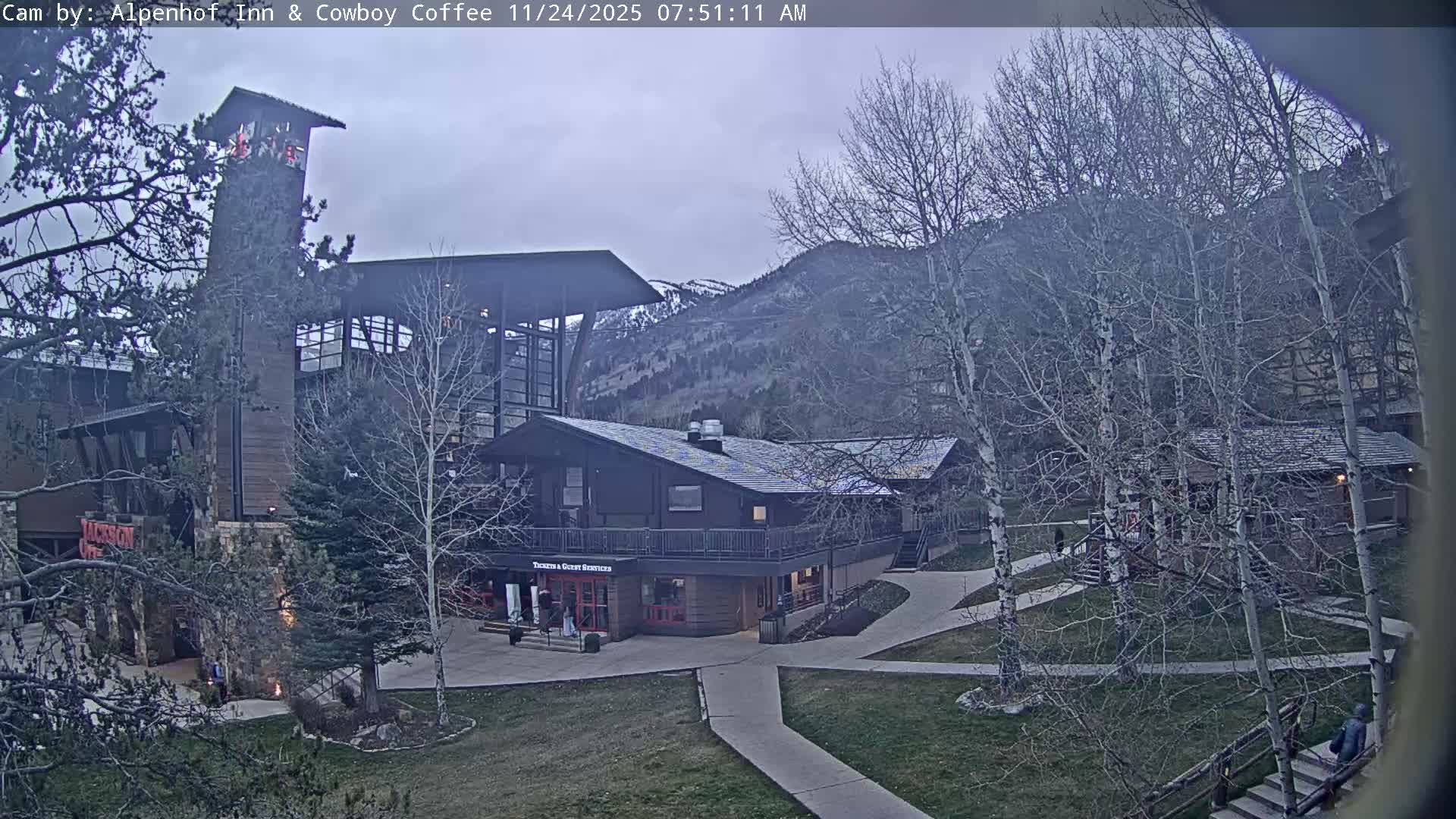  Jackson Hole Mountains &  Teton Ski Village  Live Cam - Teton Village, Teton, Wyoming, USA