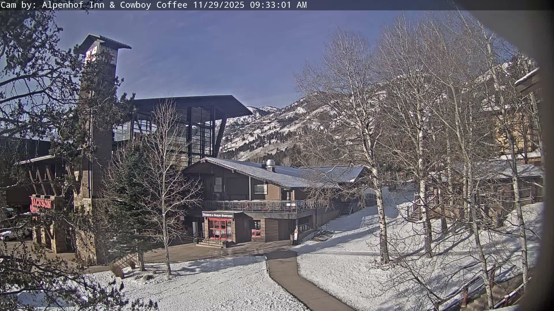  Jackson Hole Mountains &  Teton Ski Village  Live Cam - Teton Village, Teton, Wyoming, USA