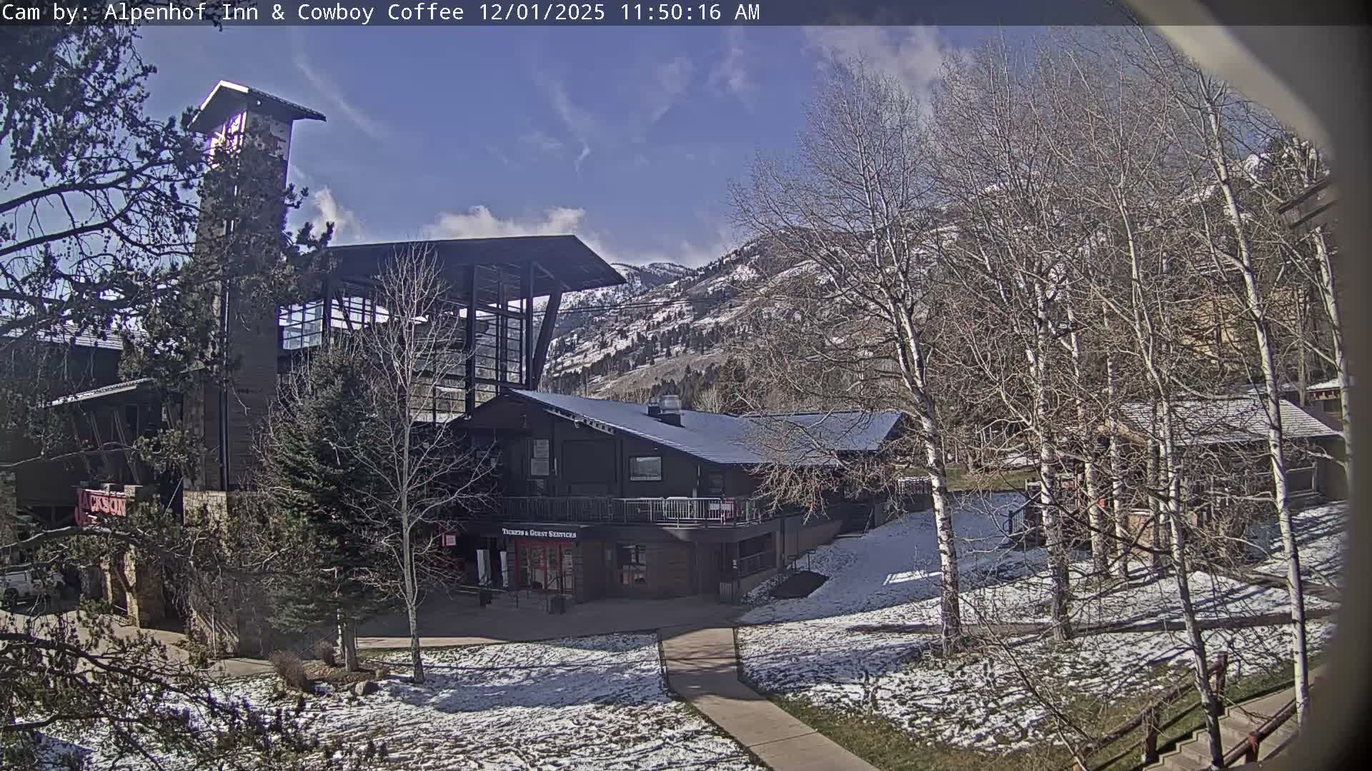  Jackson Hole Mountains &  Teton Ski Village  Live Cam - Teton Village, Teton, Wyoming, USA