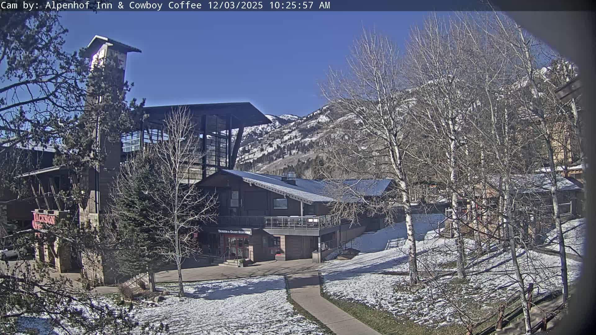  Jackson Hole Mountains &  Teton Ski Village  Live Cam - Teton Village, Teton, Wyoming, USA