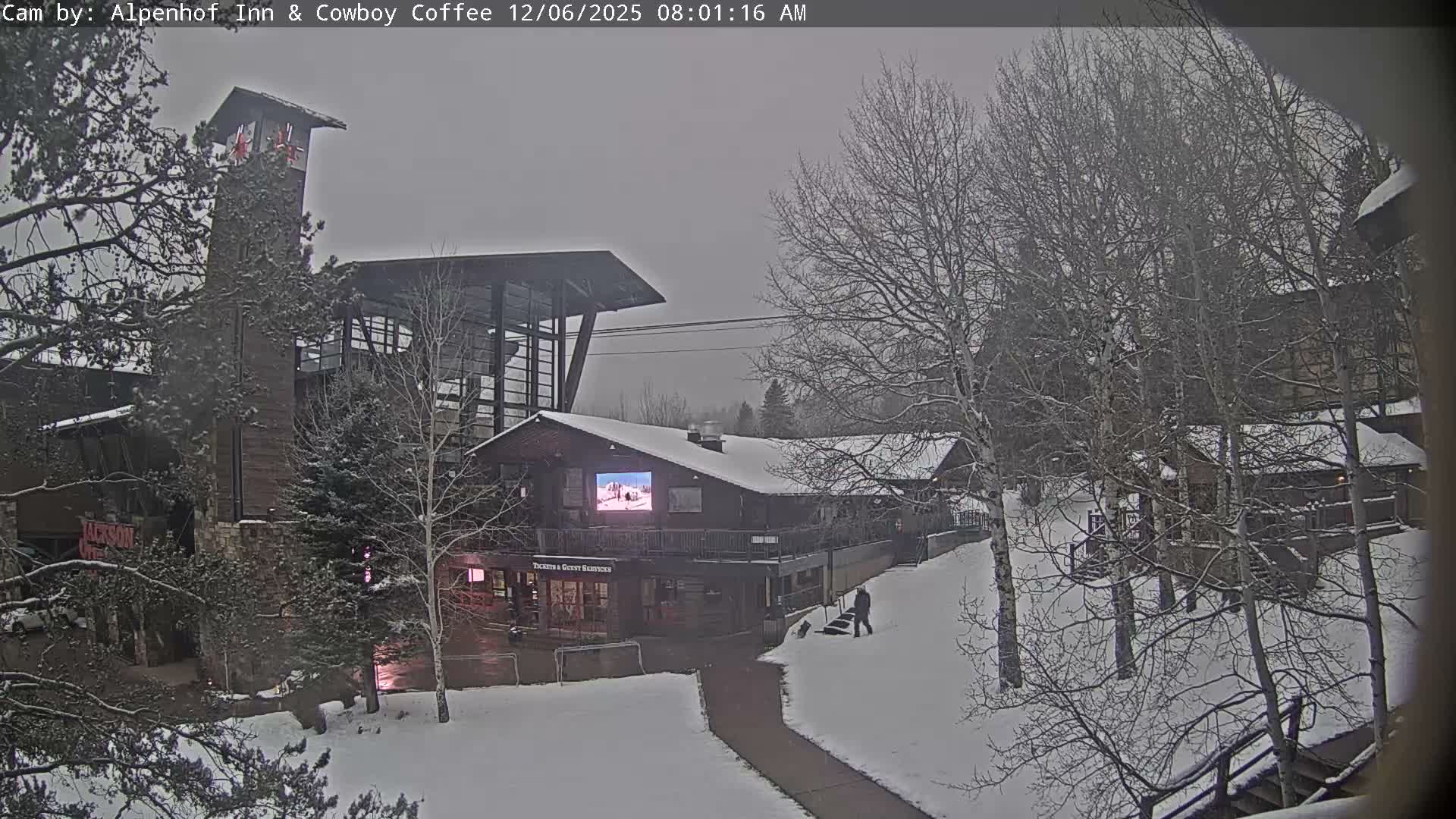  Jackson Hole Mountains &  Teton Ski Village  Live Cam - Teton Village, Teton, Wyoming, USA