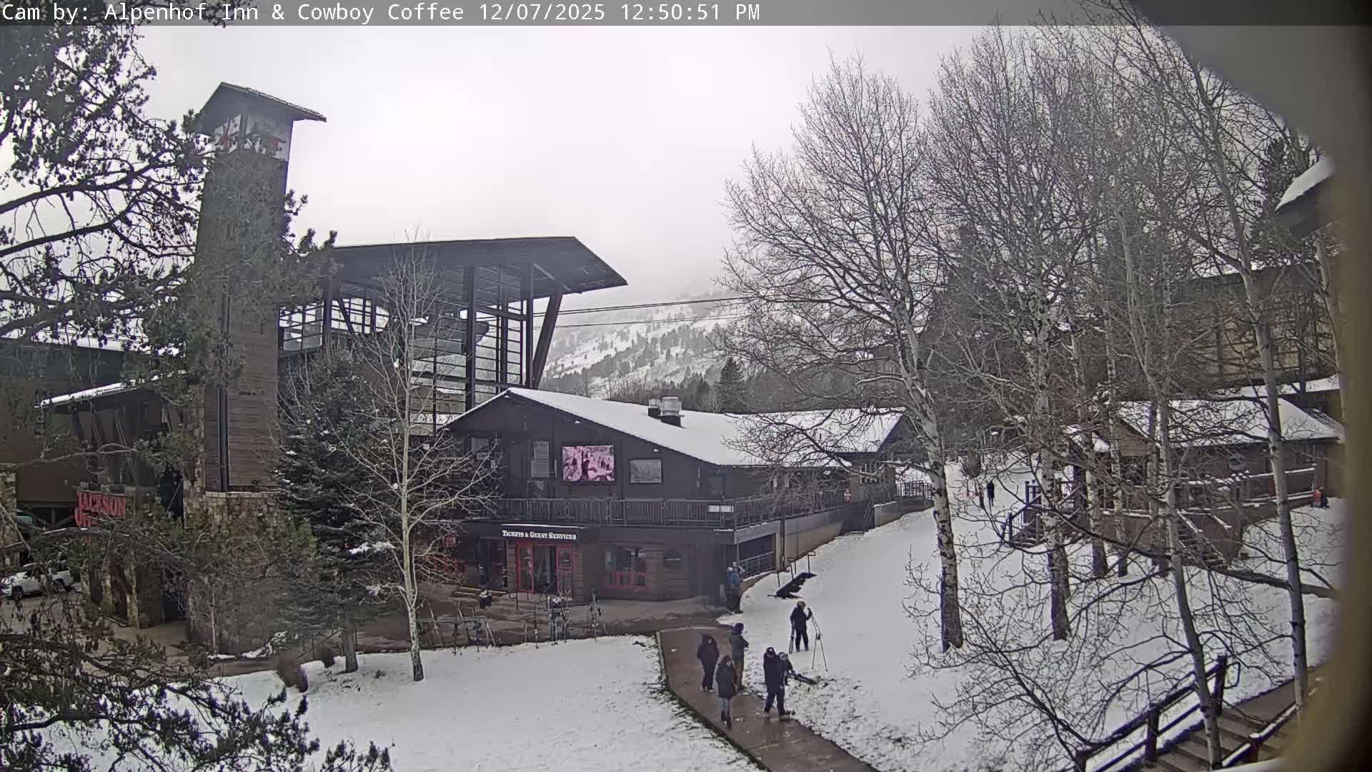  Jackson Hole Mountains &  Teton Ski Village  Live Cam - Teton Village, Teton, Wyoming, USA