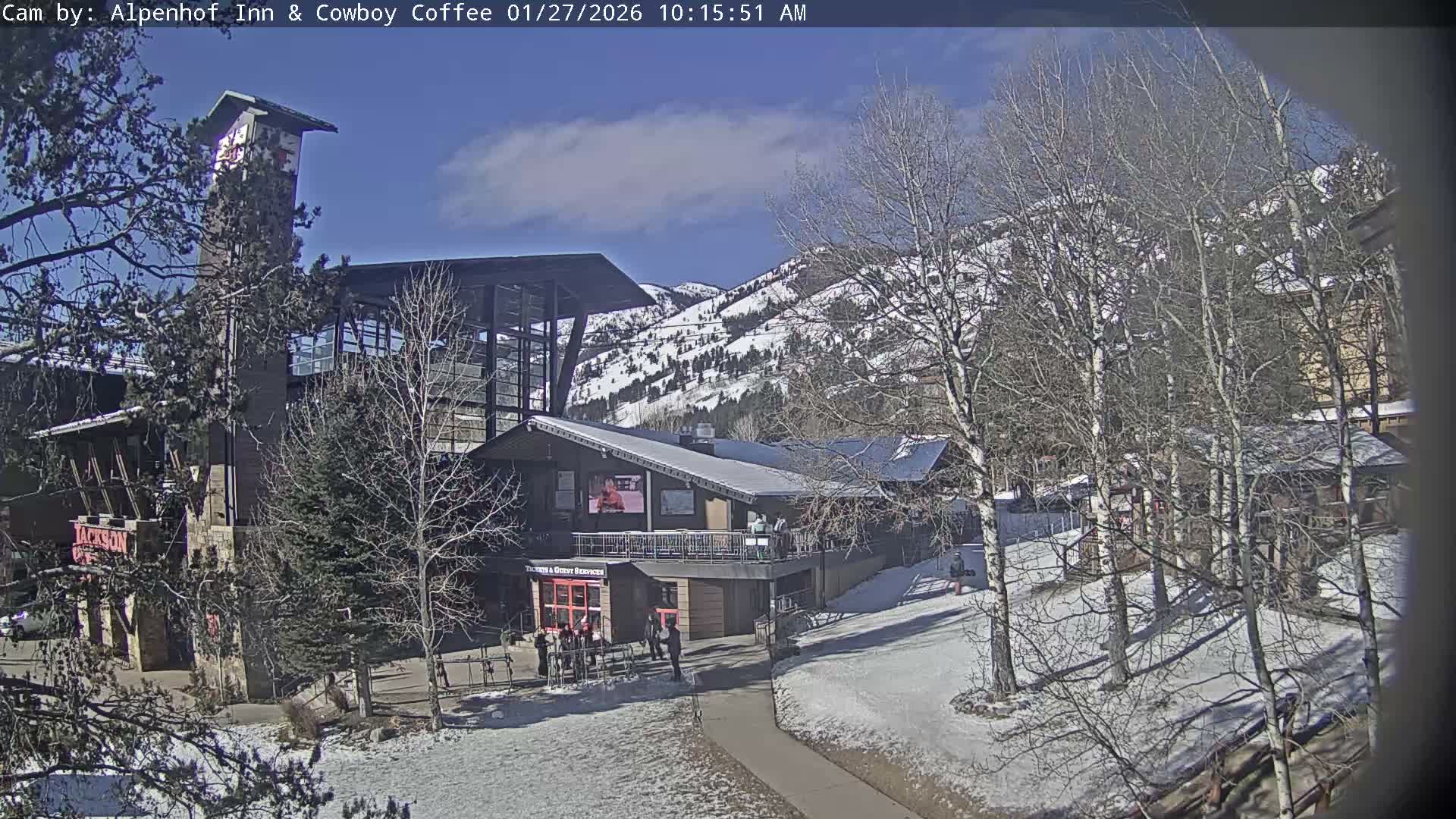  Jackson Hole Mountains &  Teton Ski Village  Live Cam - Teton Village, Teton, Wyoming, USA