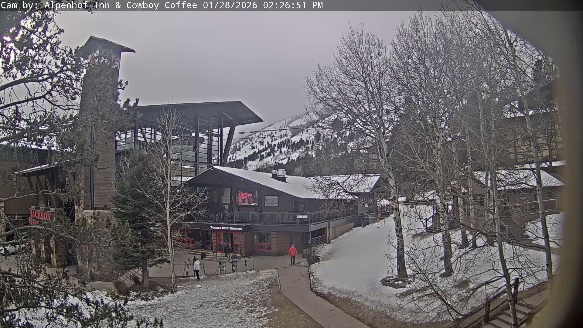 Jackson Hole Mountains &  Teton Ski Village  Live Cam - Teton Village, Teton, Wyoming, USA