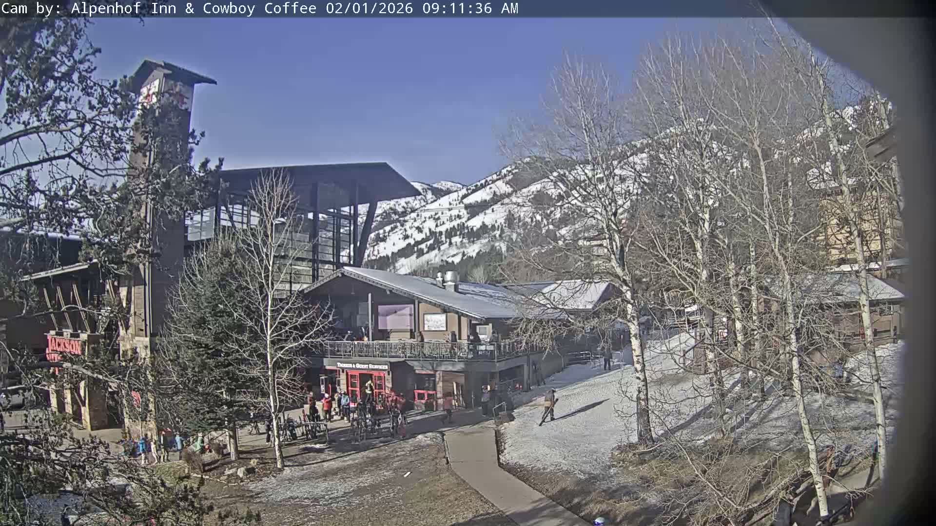  Jackson Hole Mountains &  Teton Ski Village  Live Cam - Teton Village, Teton, Wyoming, USA