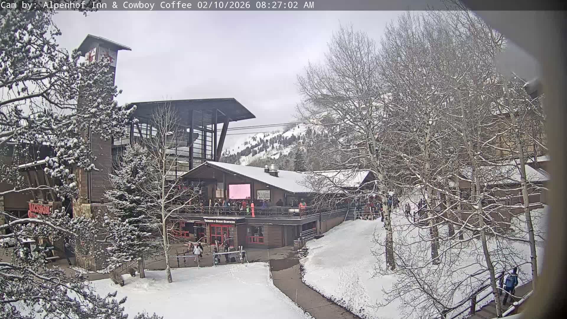  Jackson Hole Mountains &  Teton Ski Village  Live Cam - Teton Village, Teton, Wyoming, USA