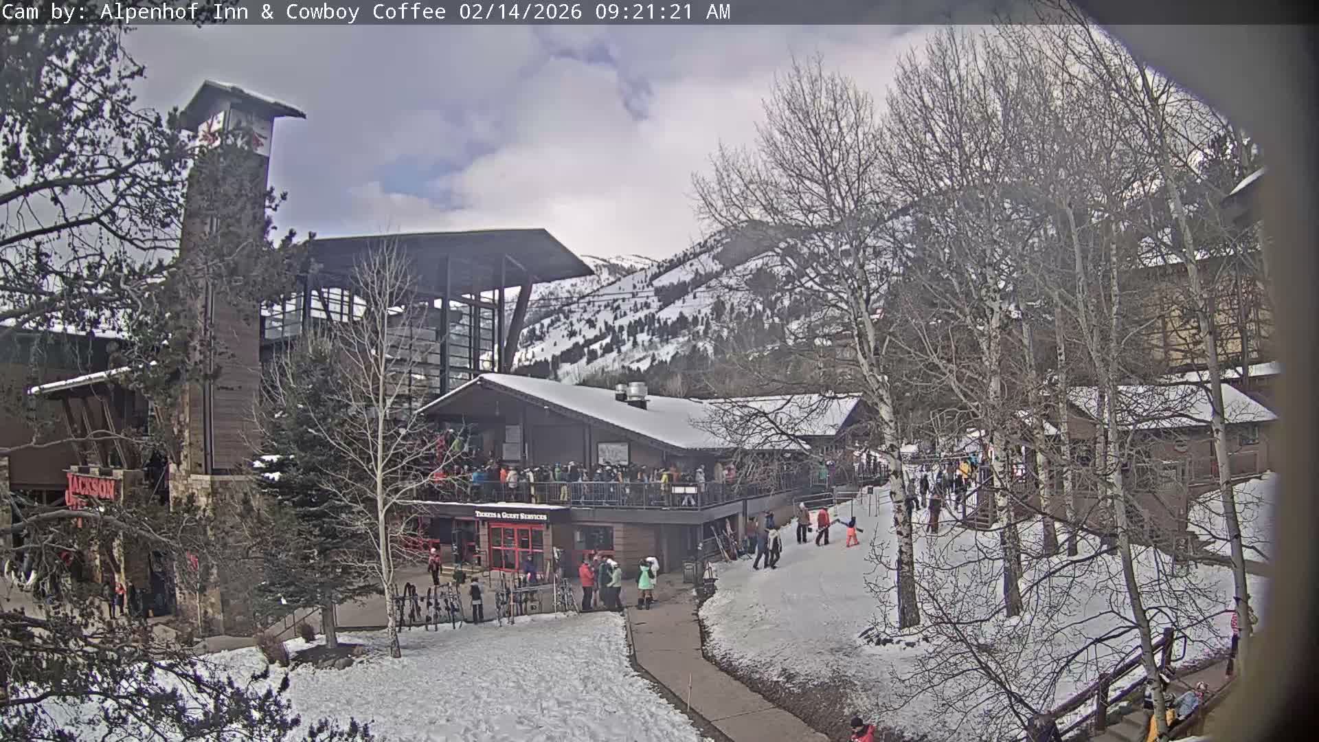  Jackson Hole Mountains &  Teton Ski Village  Live Cam - Teton Village, Teton, Wyoming, USA