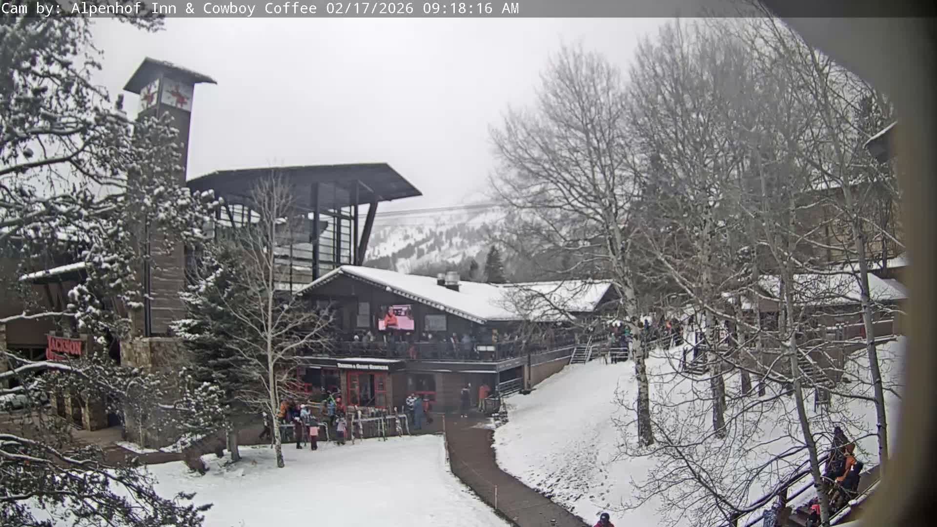  Jackson Hole Mountains &  Teton Ski Village  Live Cam - Teton Village, Teton, Wyoming, USA