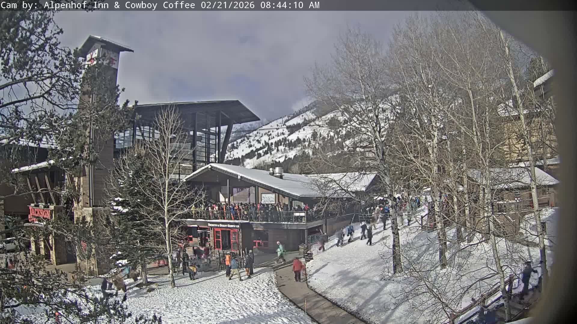  Jackson Hole Mountains &  Teton Ski Village  Live Cam - Teton Village, Teton, Wyoming, USA