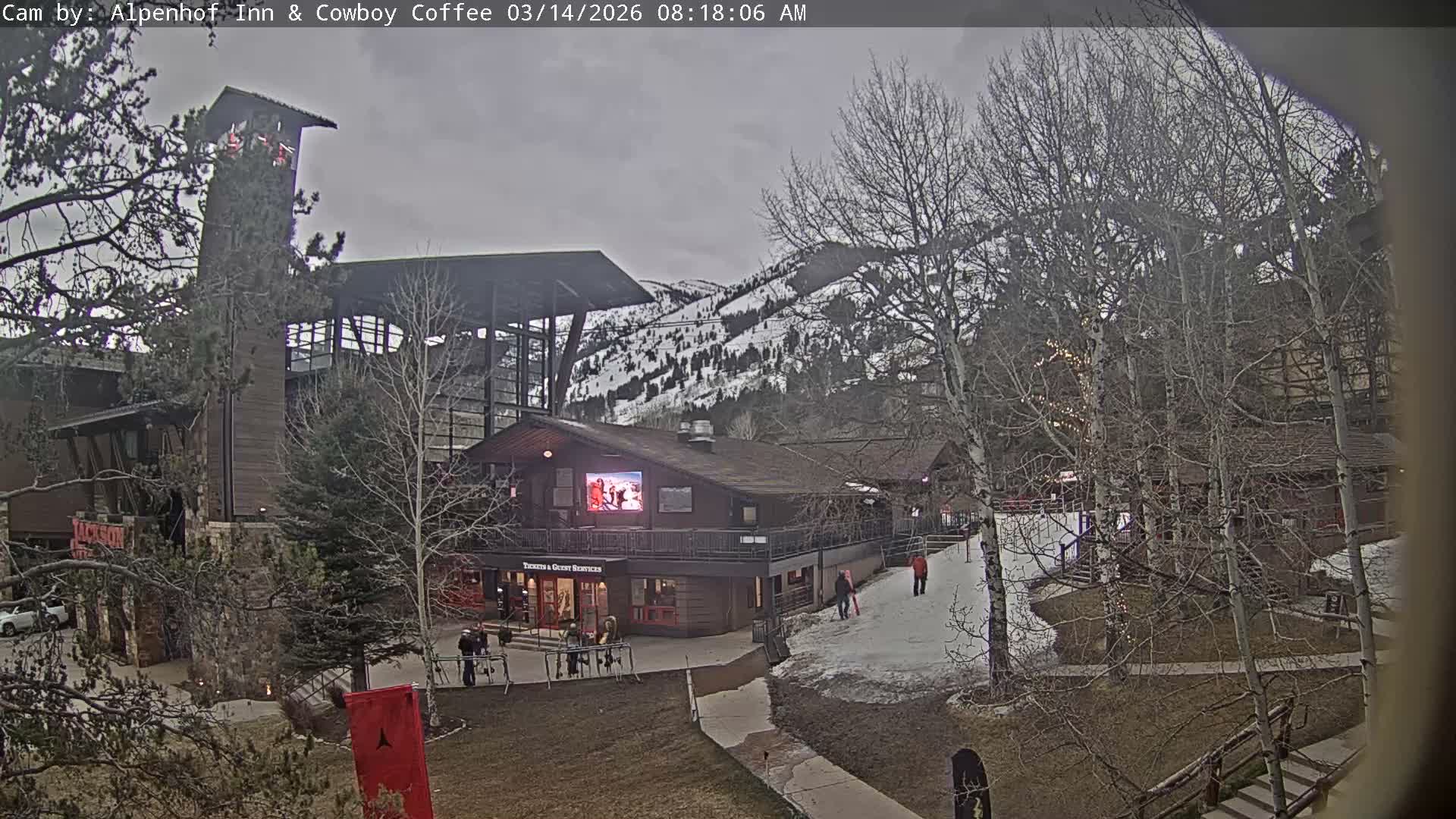  Jackson Hole Mountains &  Teton Ski Village  Live Cam - Teton Village, Teton, Wyoming, USA