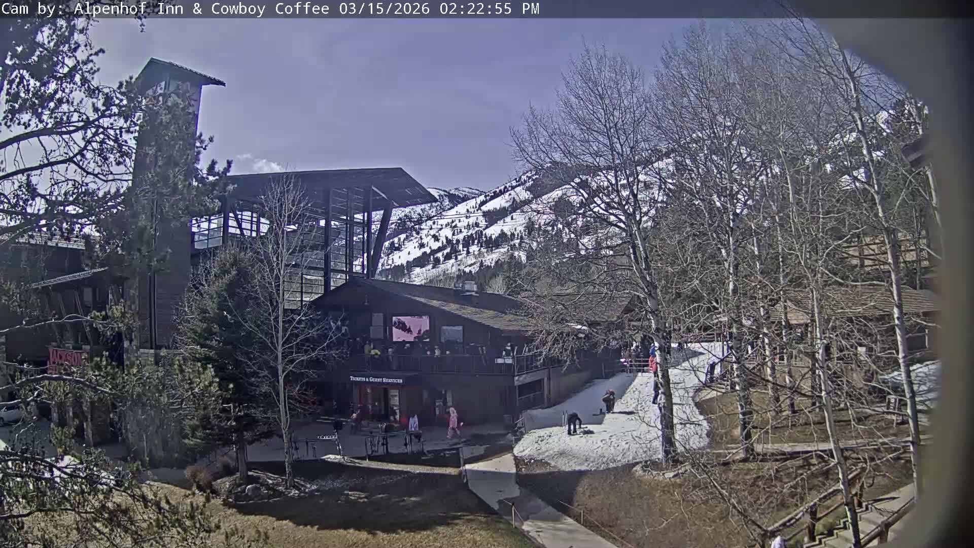  Jackson Hole Mountains &  Teton Ski Village  Live Cam - Teton Village, Teton, Wyoming, USA
