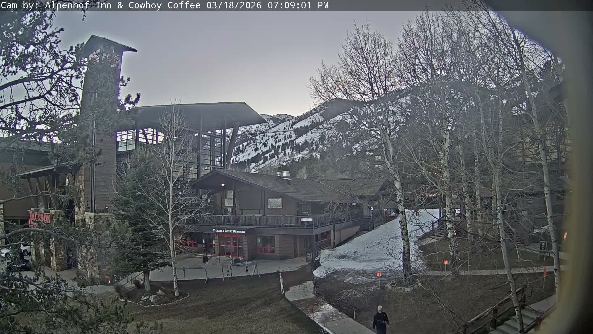  Jackson Hole Mountains &  Teton Ski Village  Live Cam - Teton Village, Teton, Wyoming, USA