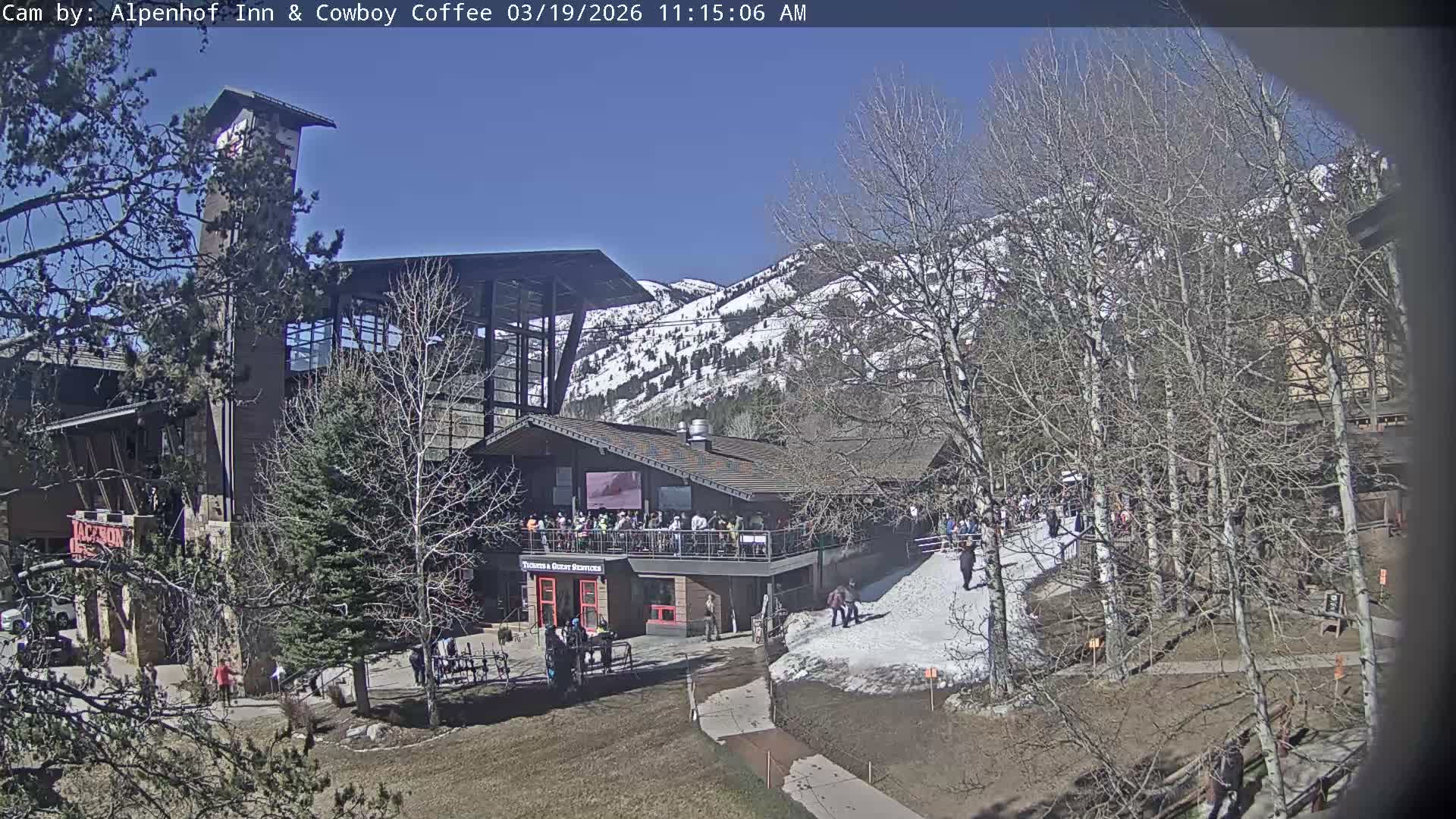 Jackson Hole Mountains &  Teton Ski Village  Live Cam - Teton Village, Teton, Wyoming, USA