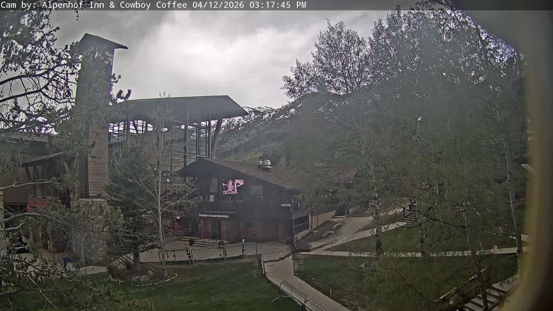  Jackson Hole Mountains &  Teton Ski Village  Live Cam - Teton Village, Teton, Wyoming, USA