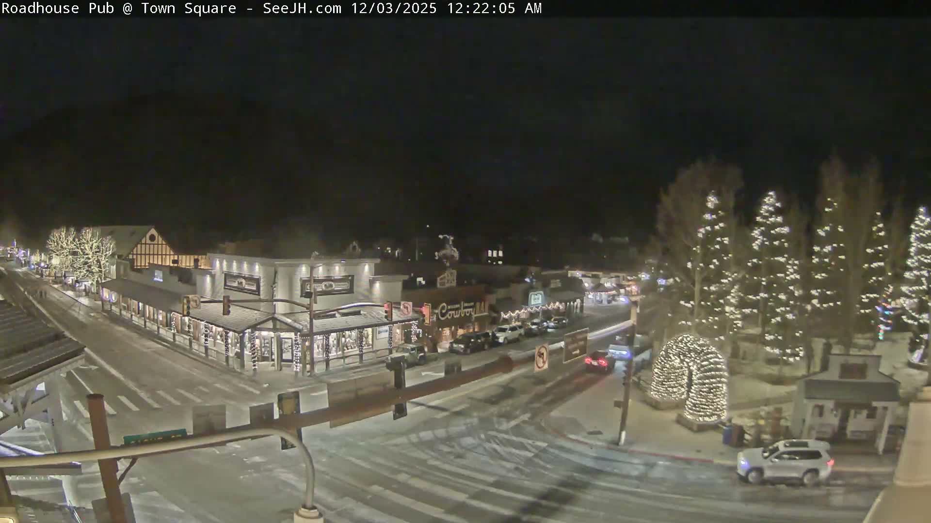 Jackson Hole, Jackson Town Intersection West View Live Cam - Jackson, Teton, Wyoming, USA