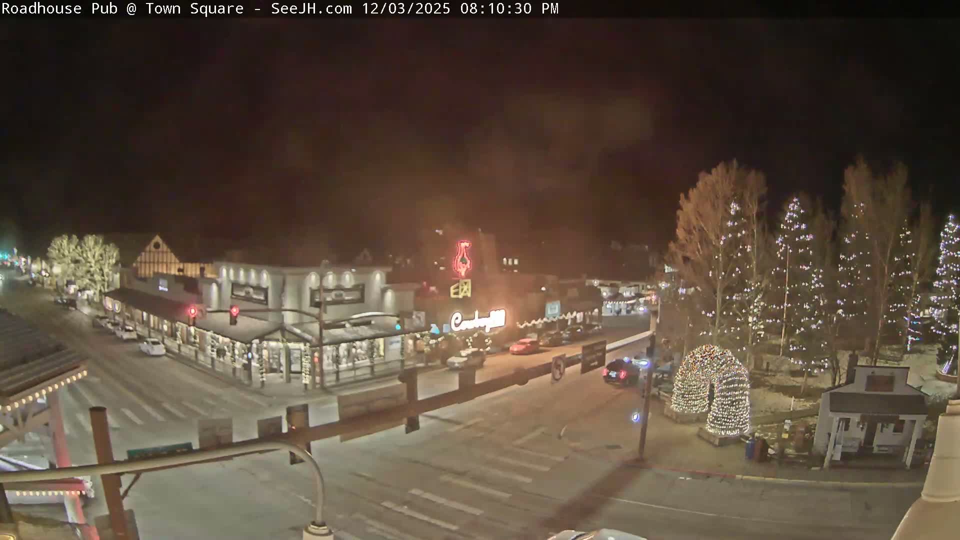 Jackson Hole, Jackson Town Intersection West View Live Cam - Jackson, Teton, Wyoming, USA