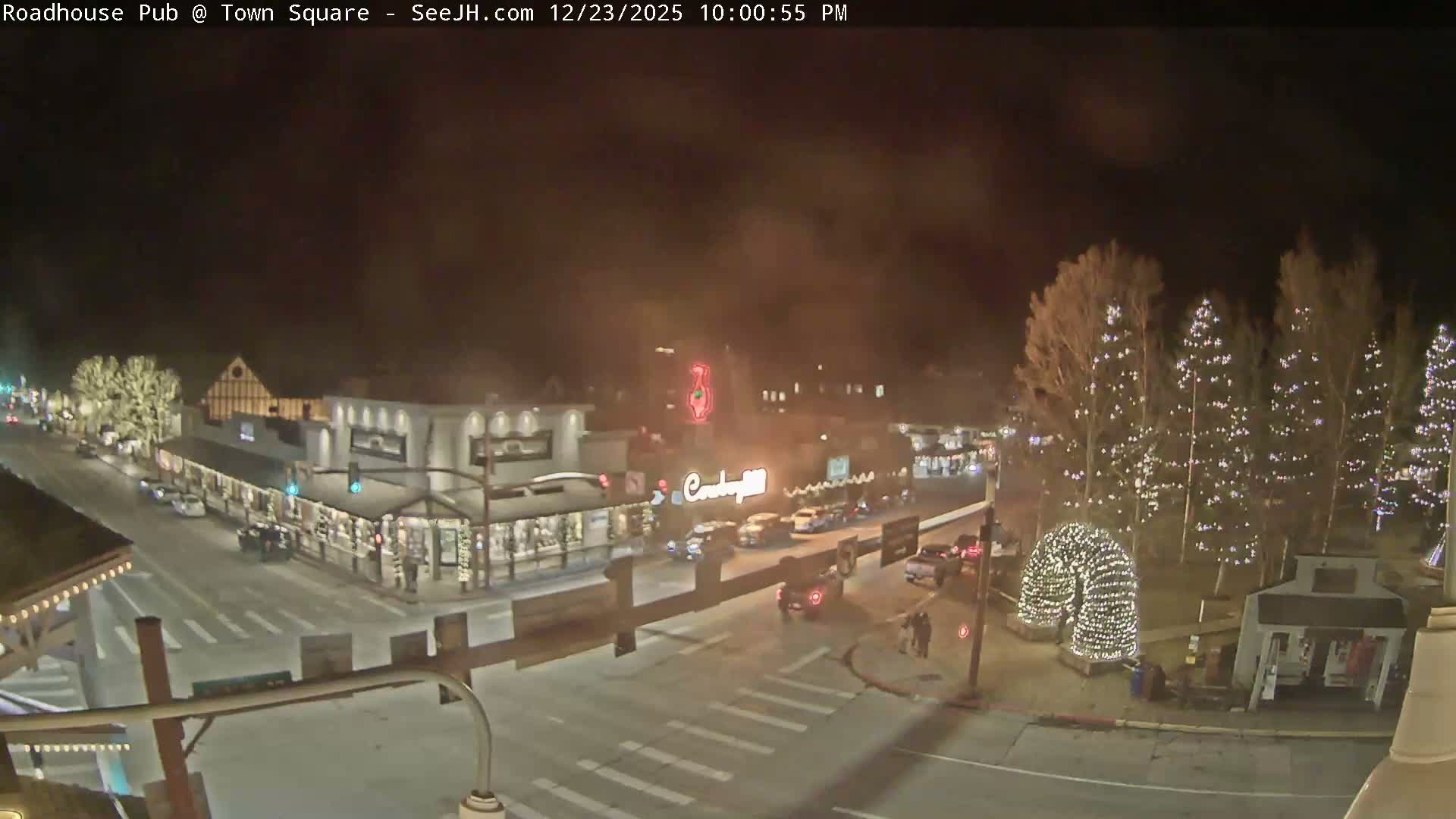 Jackson Hole, Jackson Town Intersection West View Live Cam - Jackson, Teton, Wyoming, USA