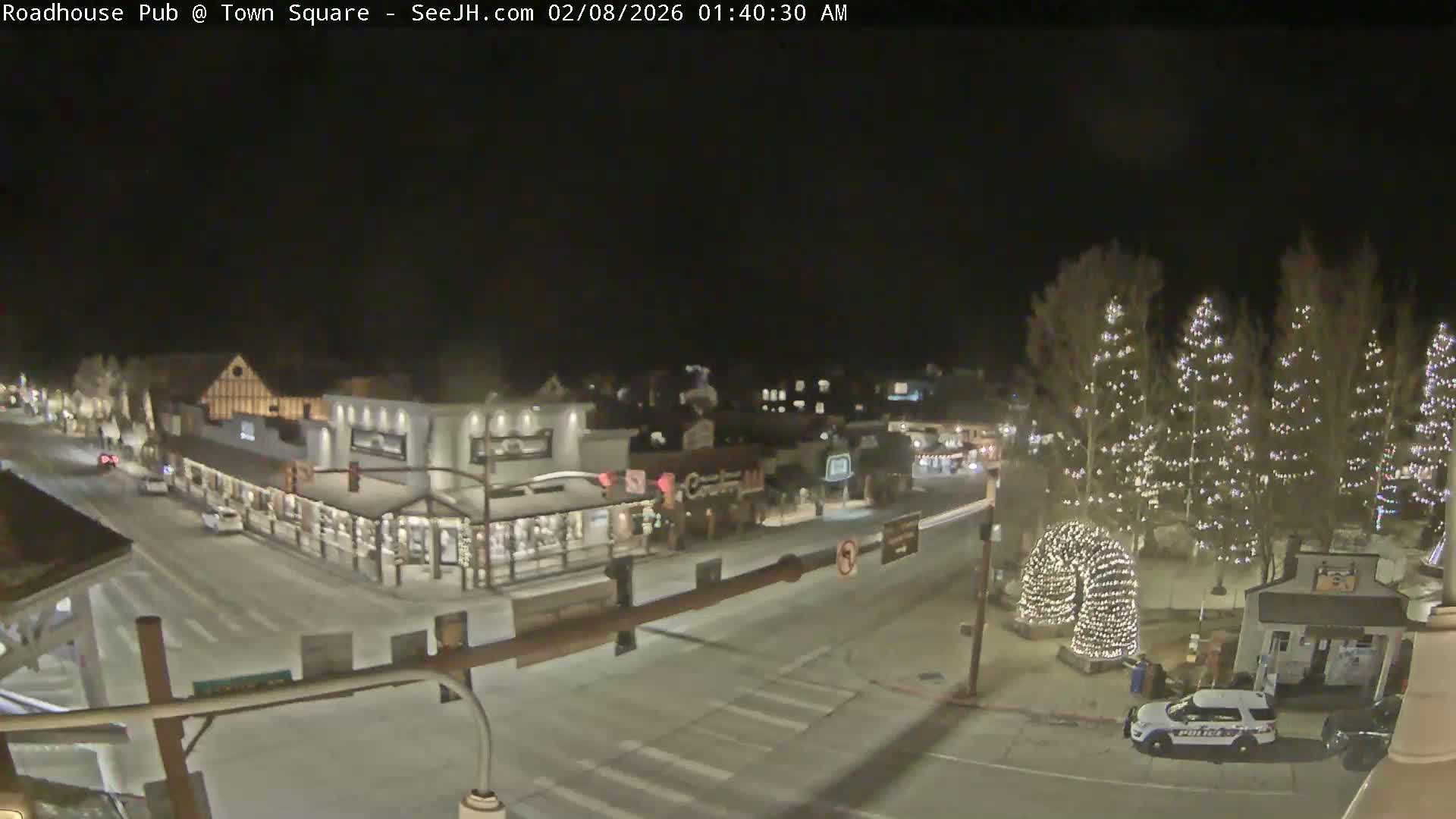 Jackson Hole, Jackson Town Intersection West View Live Cam - Jackson, Teton, Wyoming, USA