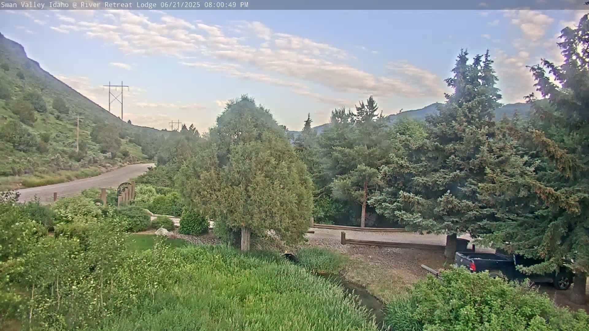 Swan Valley , River Retreat Lodge Live Cam - Irwin, Bonneville, Idaho, USA