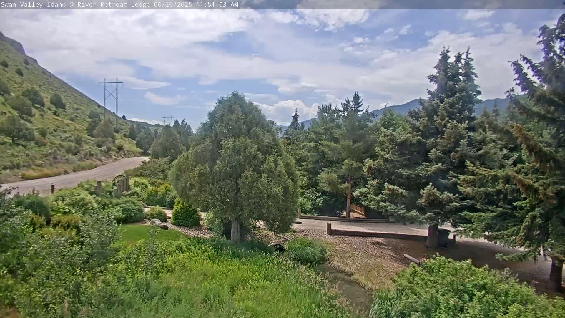 Swan Valley , River Retreat Lodge Live Cam - Irwin, Bonneville, Idaho, USA