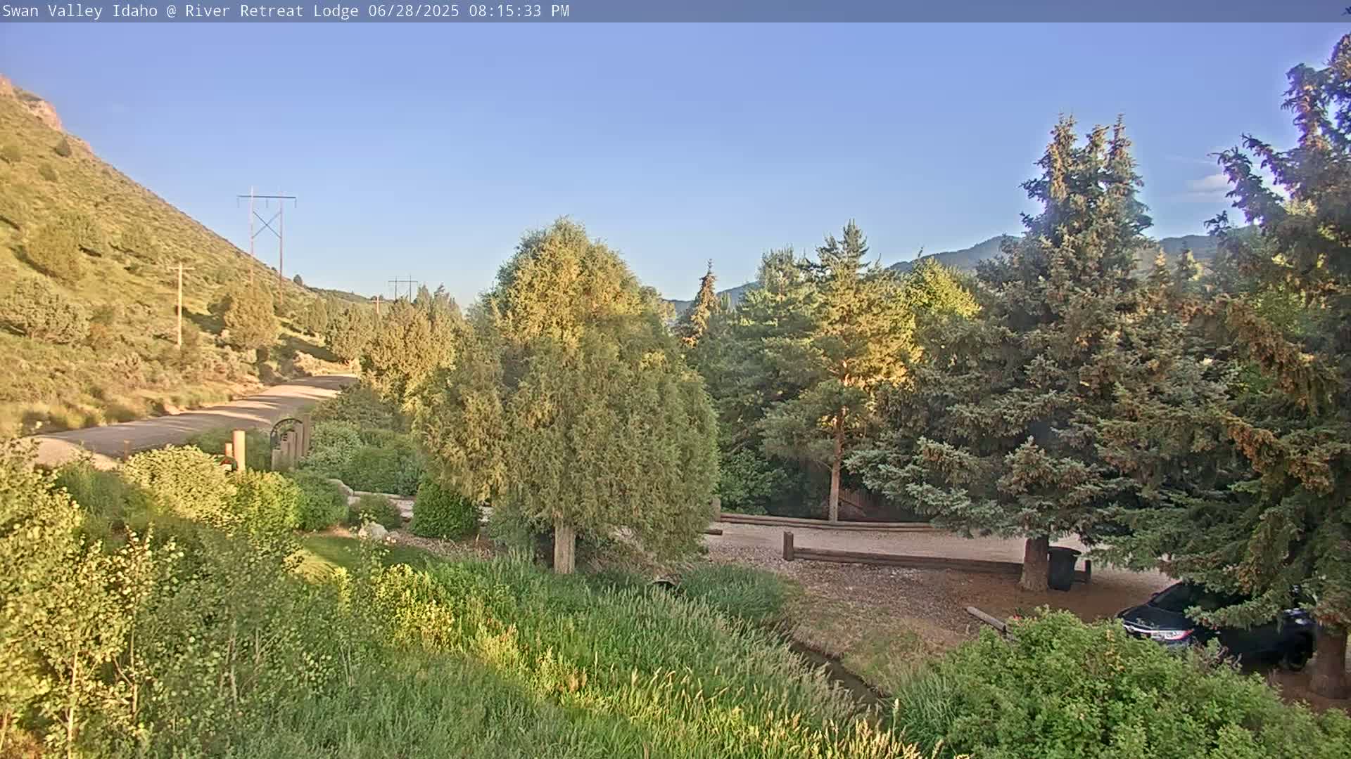 Swan Valley , River Retreat Lodge Live Cam - Irwin, Bonneville, Idaho, USA