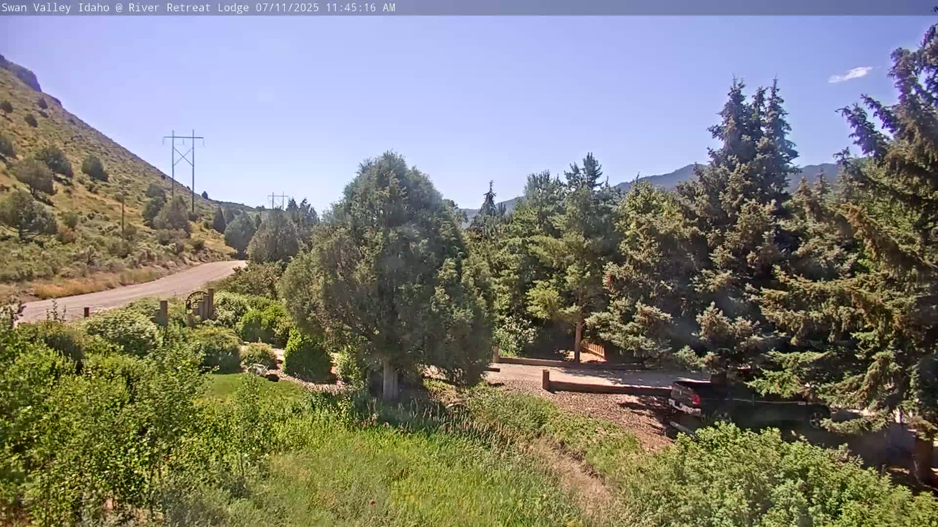 Swan Valley , River Retreat Lodge Live Cam - Irwin, Bonneville, Idaho, USA